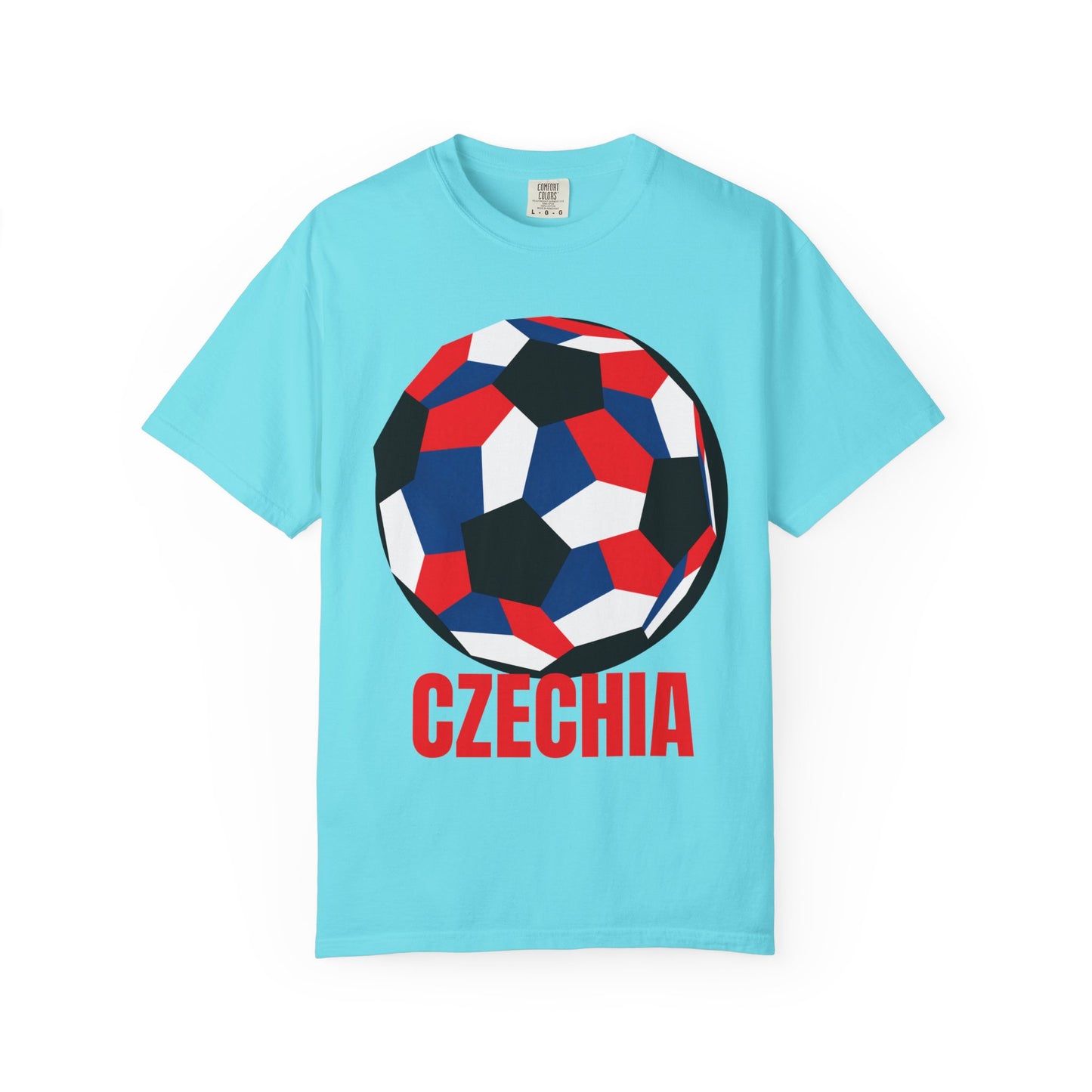 Czechia Fan Specialty Soccer Ball Design T Shirt