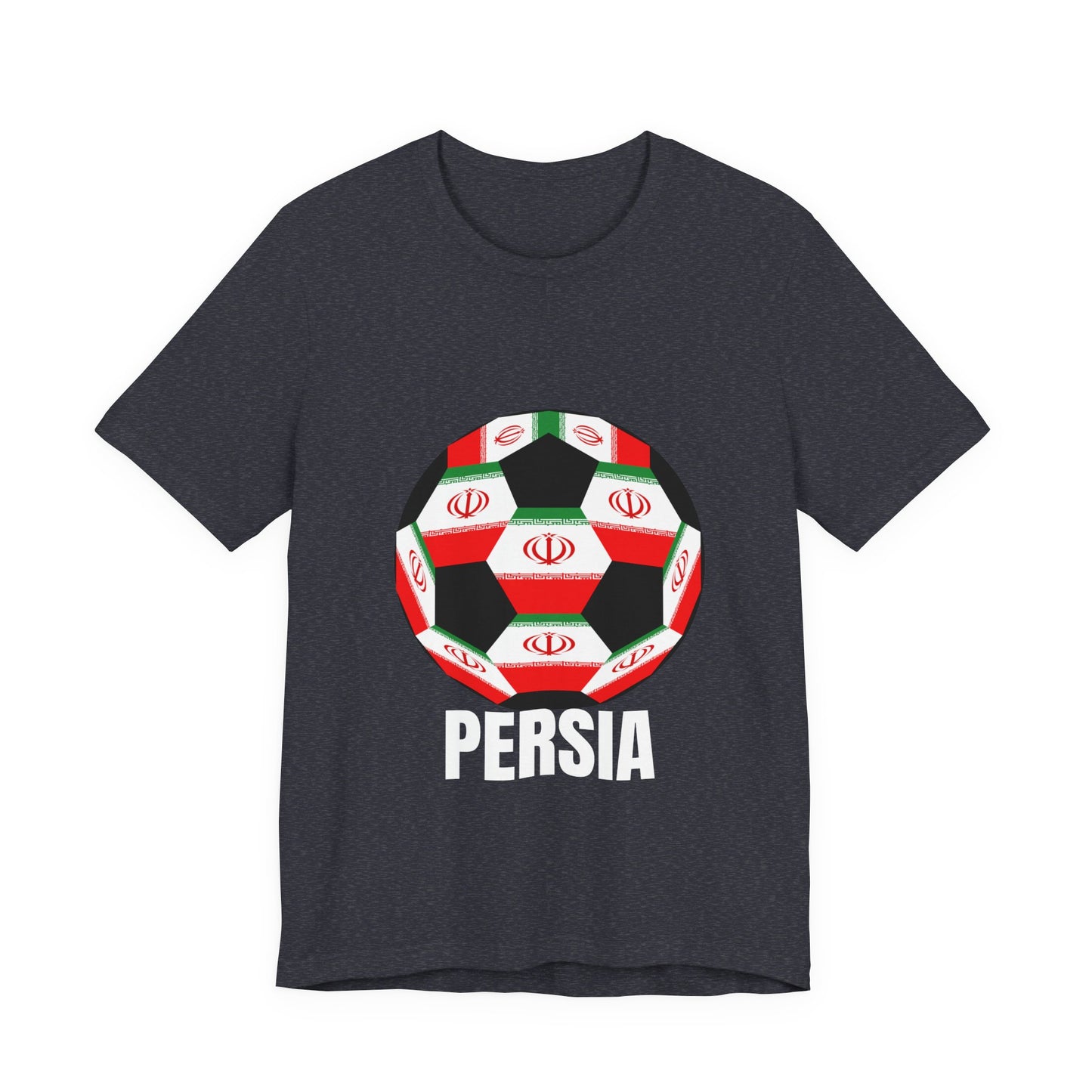 Persia Fan Specialty Soccer Ball Design T Shirt