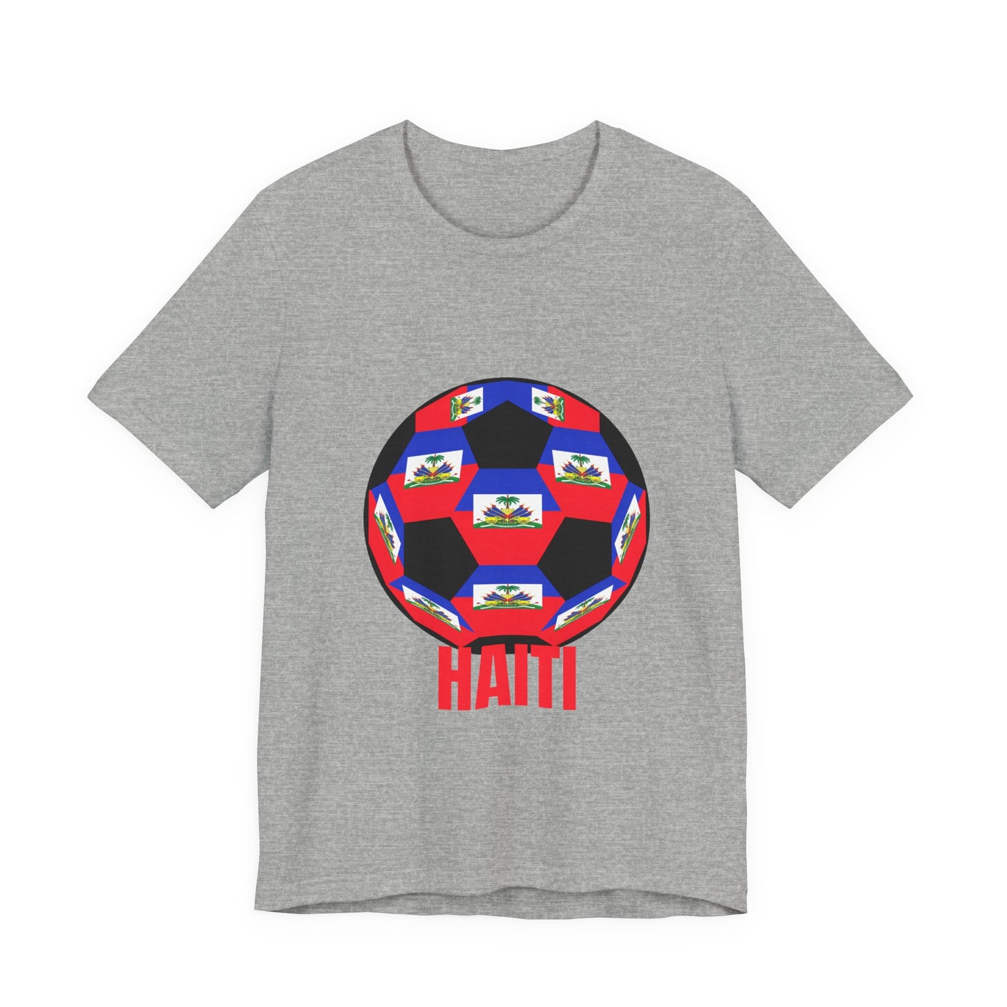 Haiti Fan Specialty Soccer Ball Design T Shirt