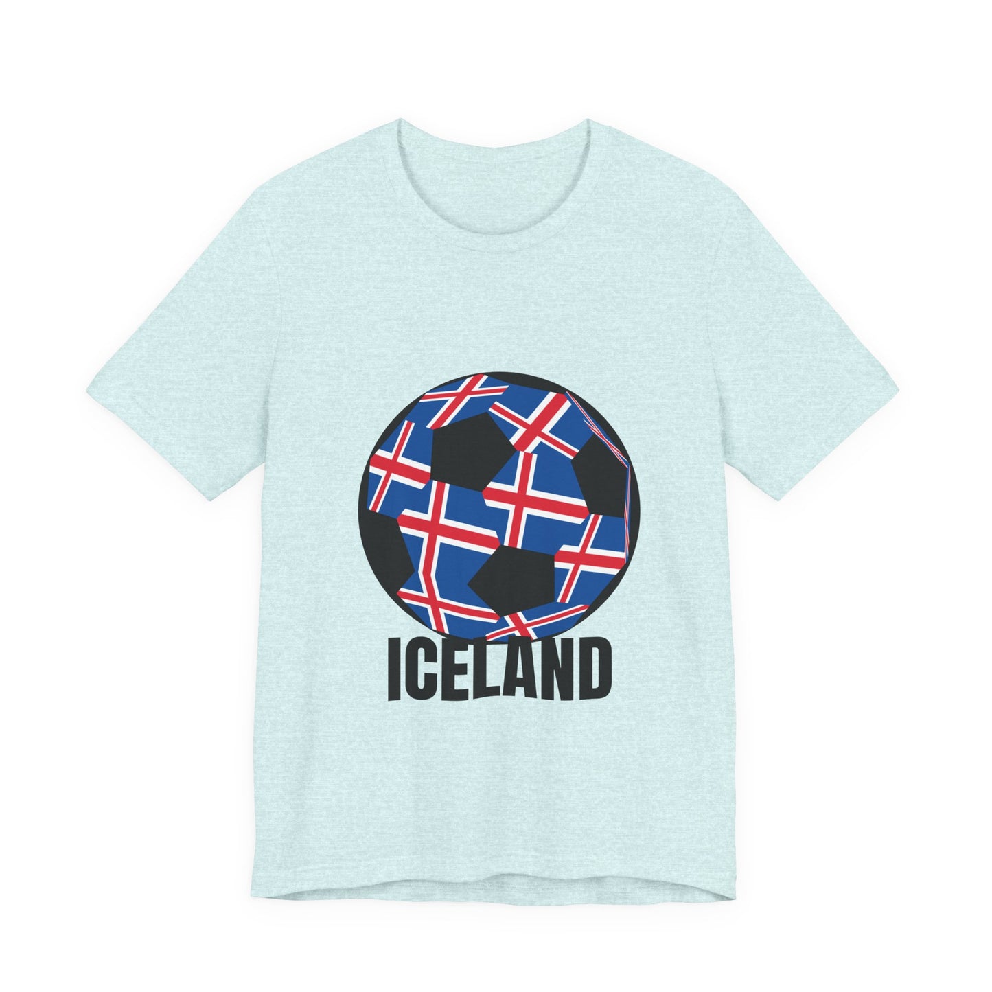 Iceland Fan Specialty Soccer Ball Design T Shirt