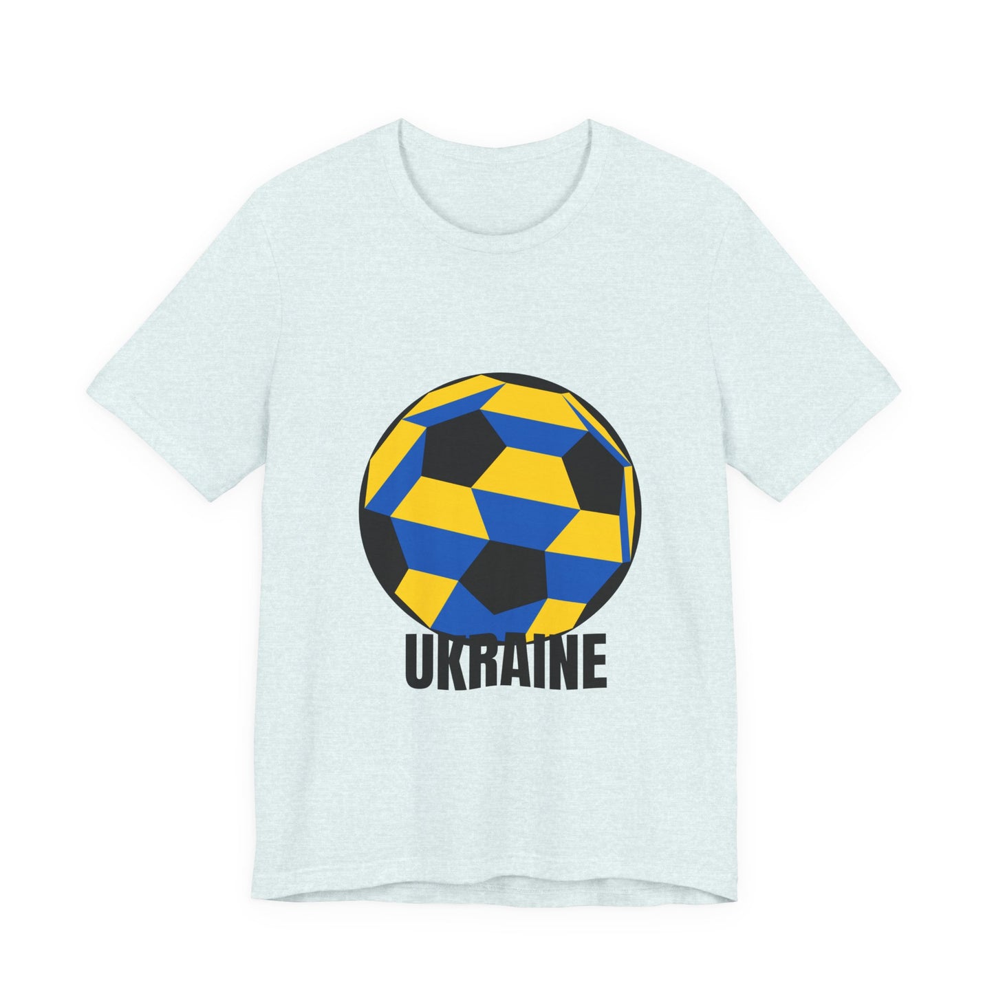 Ukraine Fan Specialty Soccer Ball Design T Shirt