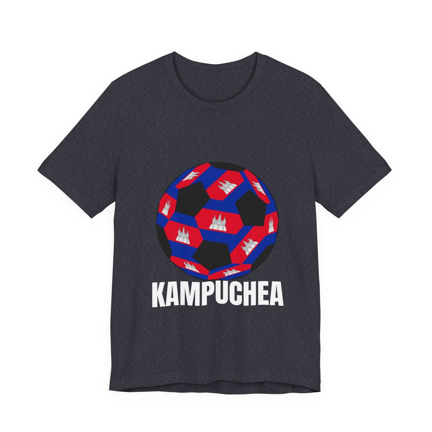 Kampuchea Fan Specialty Soccer Ball Design T Shirt