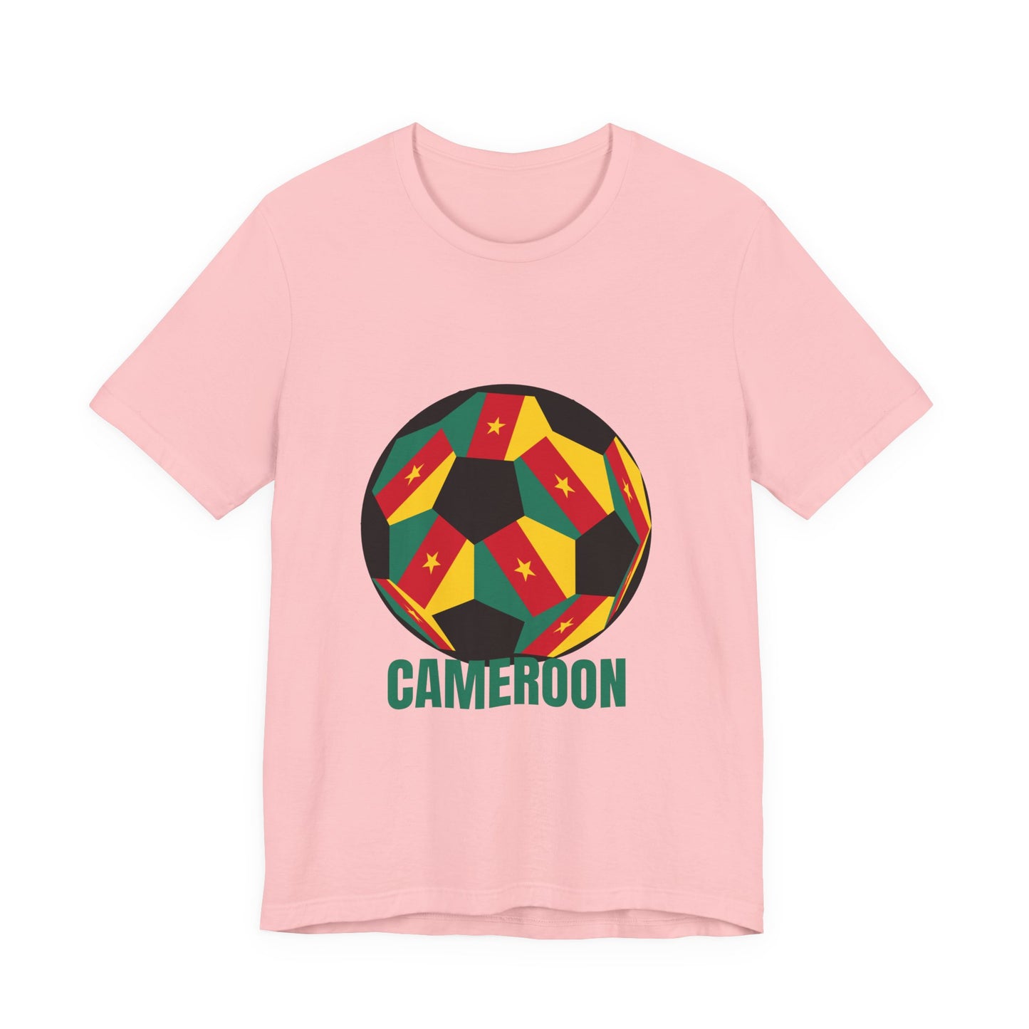 Cameroon Fan Specialty Soccer Ball Design T Shirt