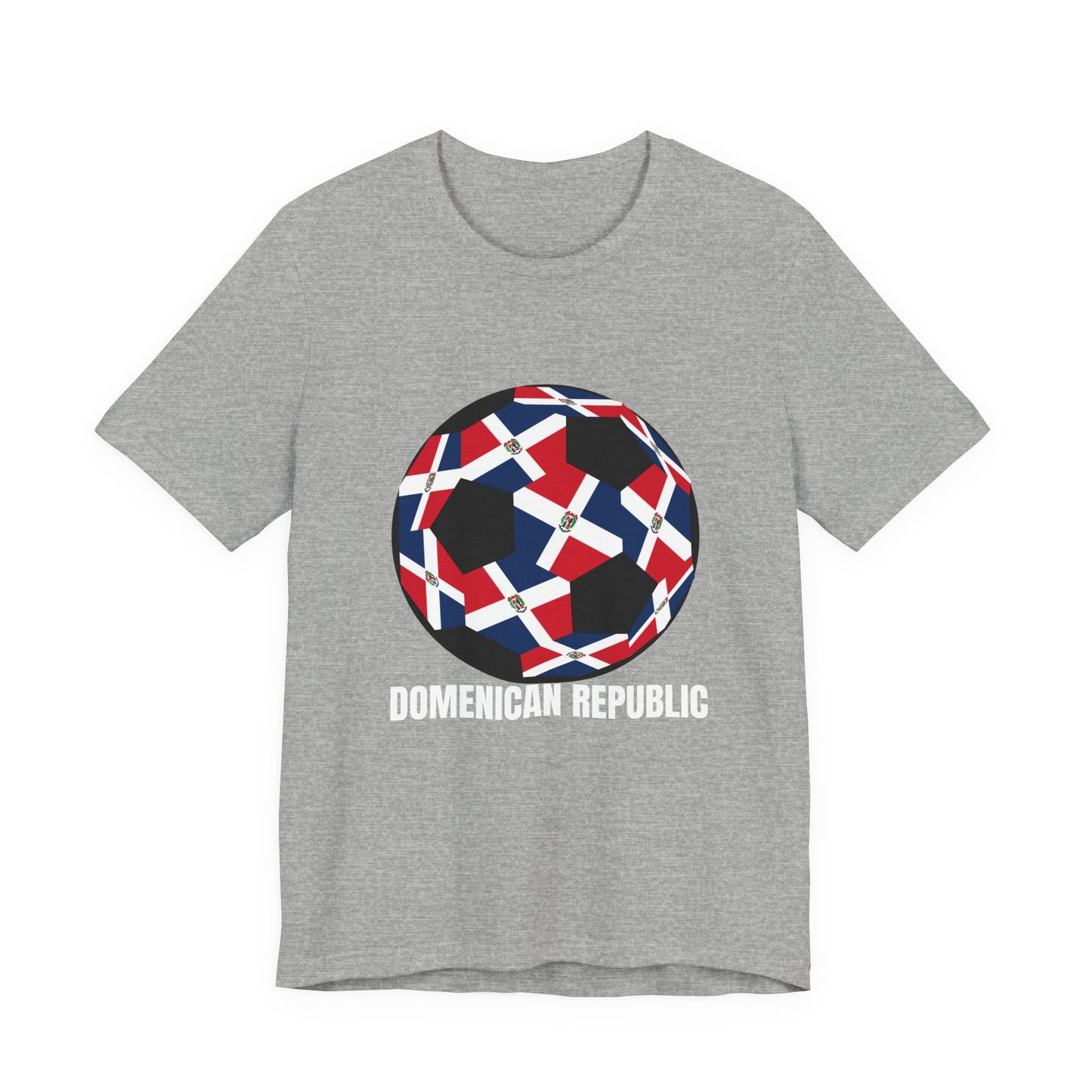 Domenican Republic Fan Specialty Soccer Ball Design T Shirt