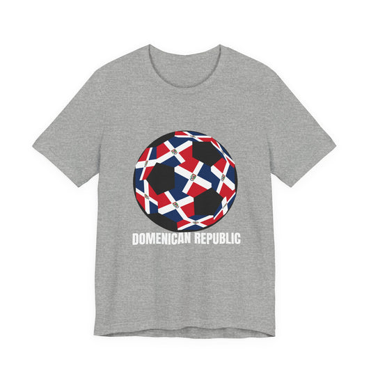 Domenican Republic Fan Specialty Soccer Ball Design T Shirt