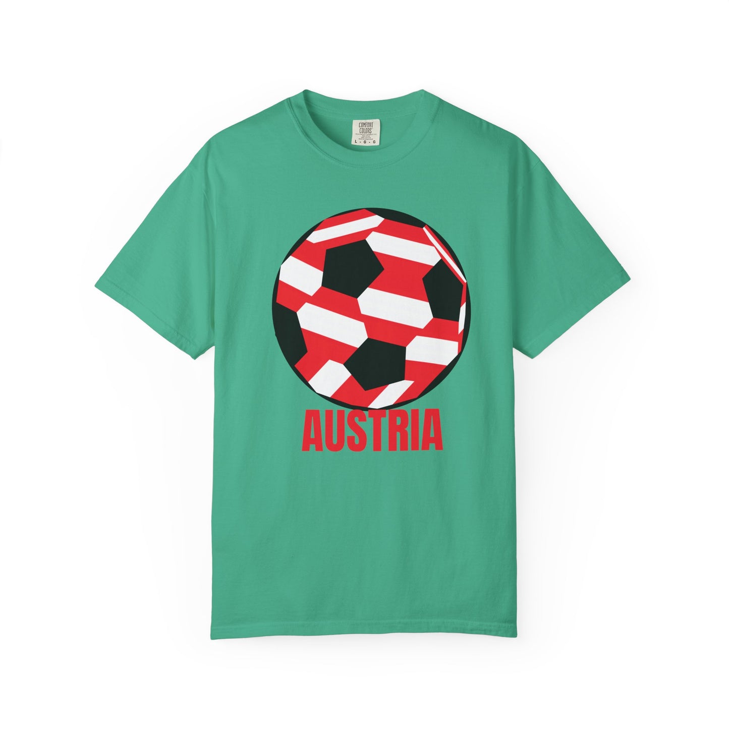 Austria Fan Specialty Soccer Ball Design T-SHirt