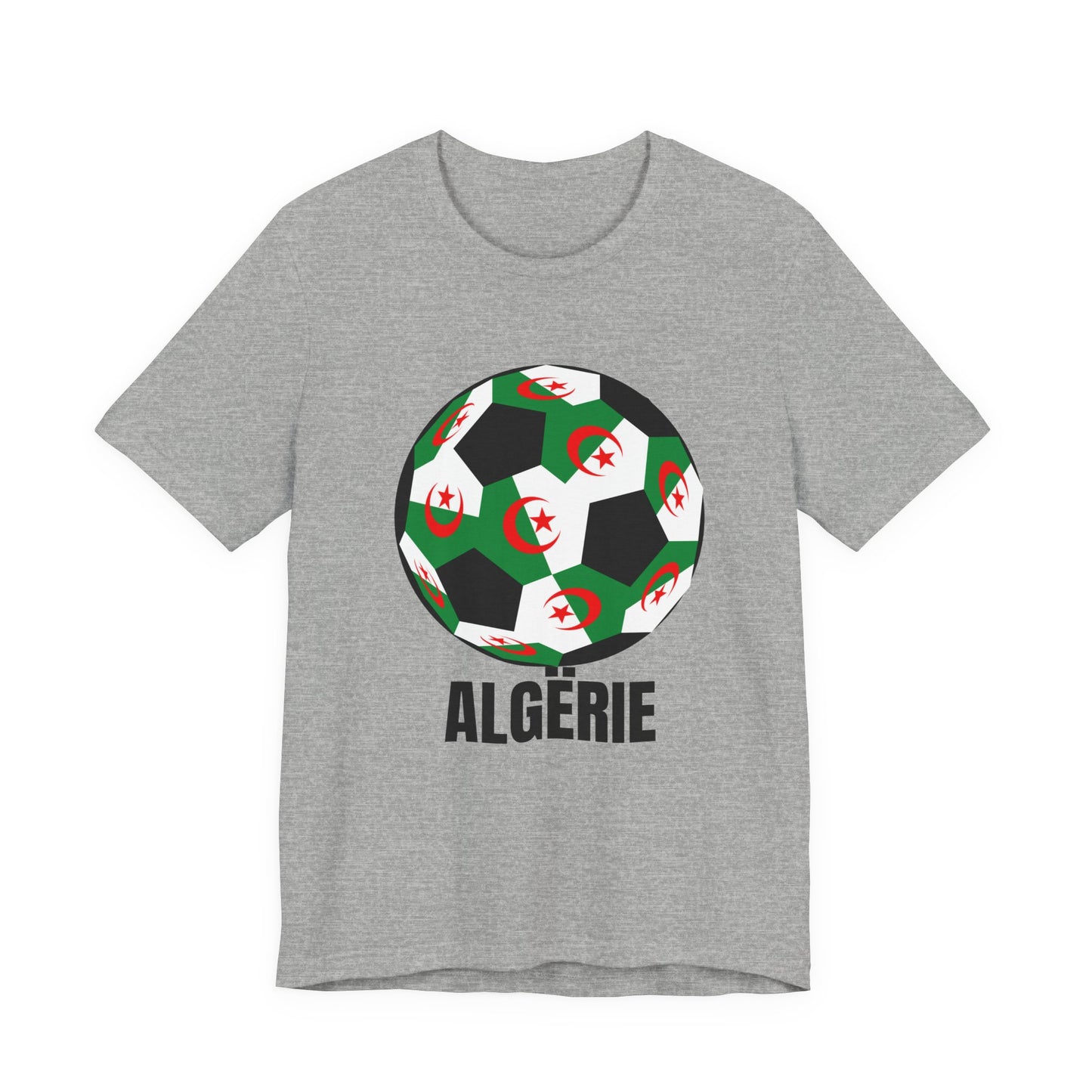 ALGËRIE Fan Specialty Soccer Ball Design T Shirt