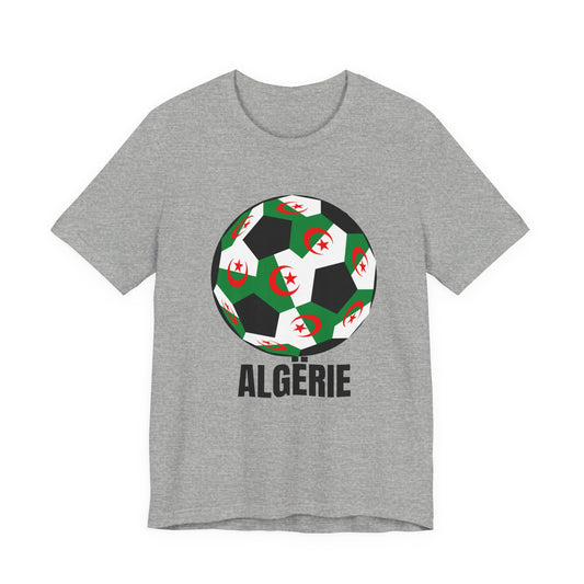 ALGËRIE Fan Specialty Soccer Ball Design T Shirt