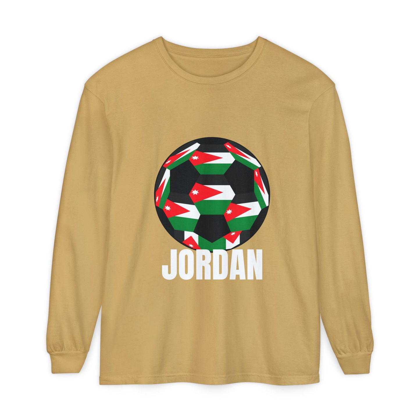 Jordan Fan Specialty Soccer Ball Design Long Sleeve Tee