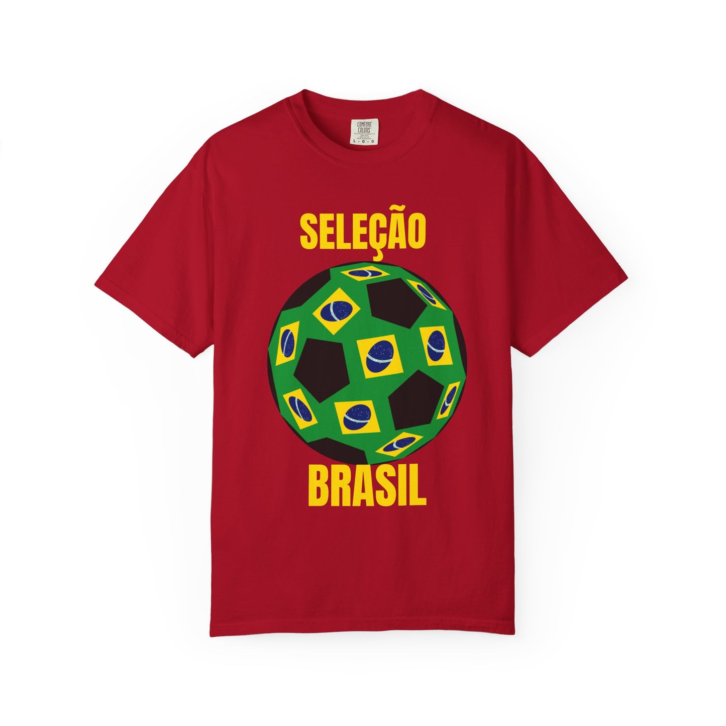 SELEÇÃO BRASIL  Fan Specialty Soccer Ball Design T Shirt