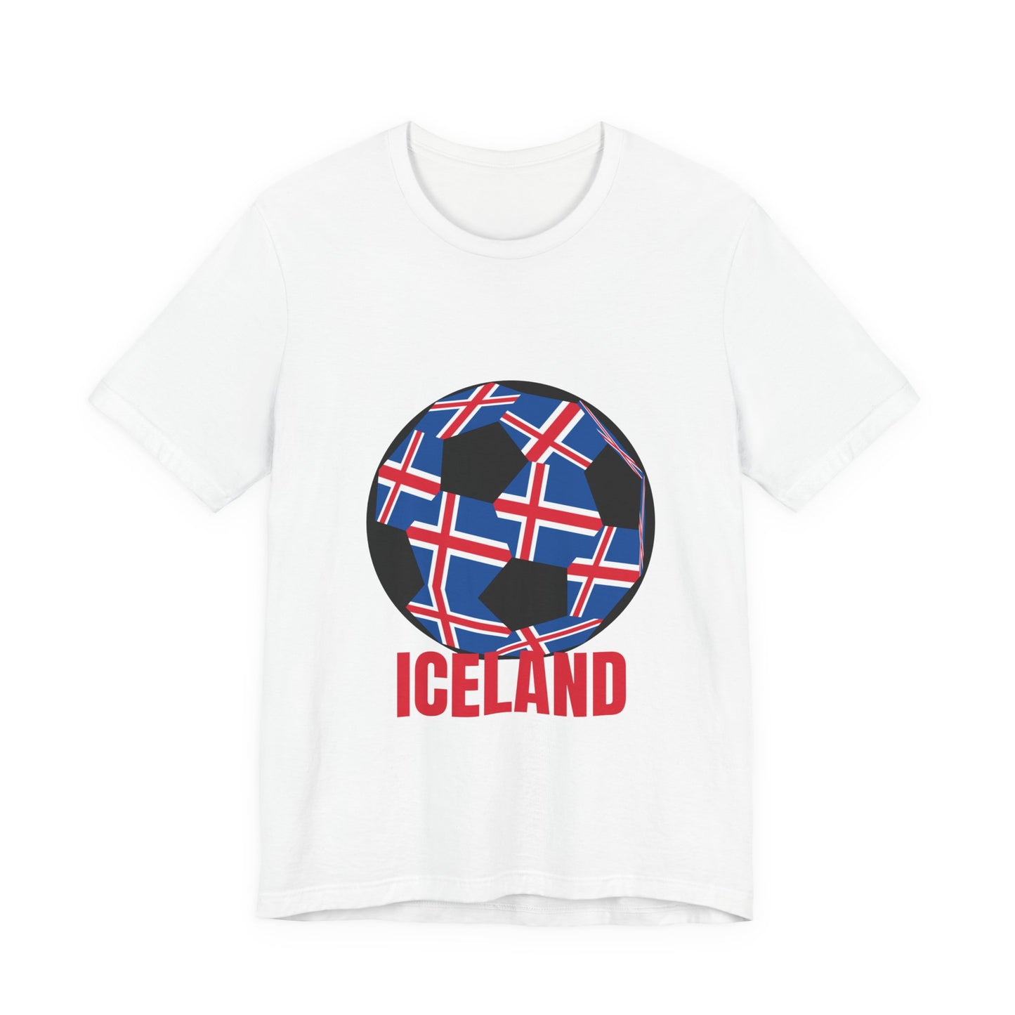 Iceland Fan Specialty Soccer Ball Design T Shirt