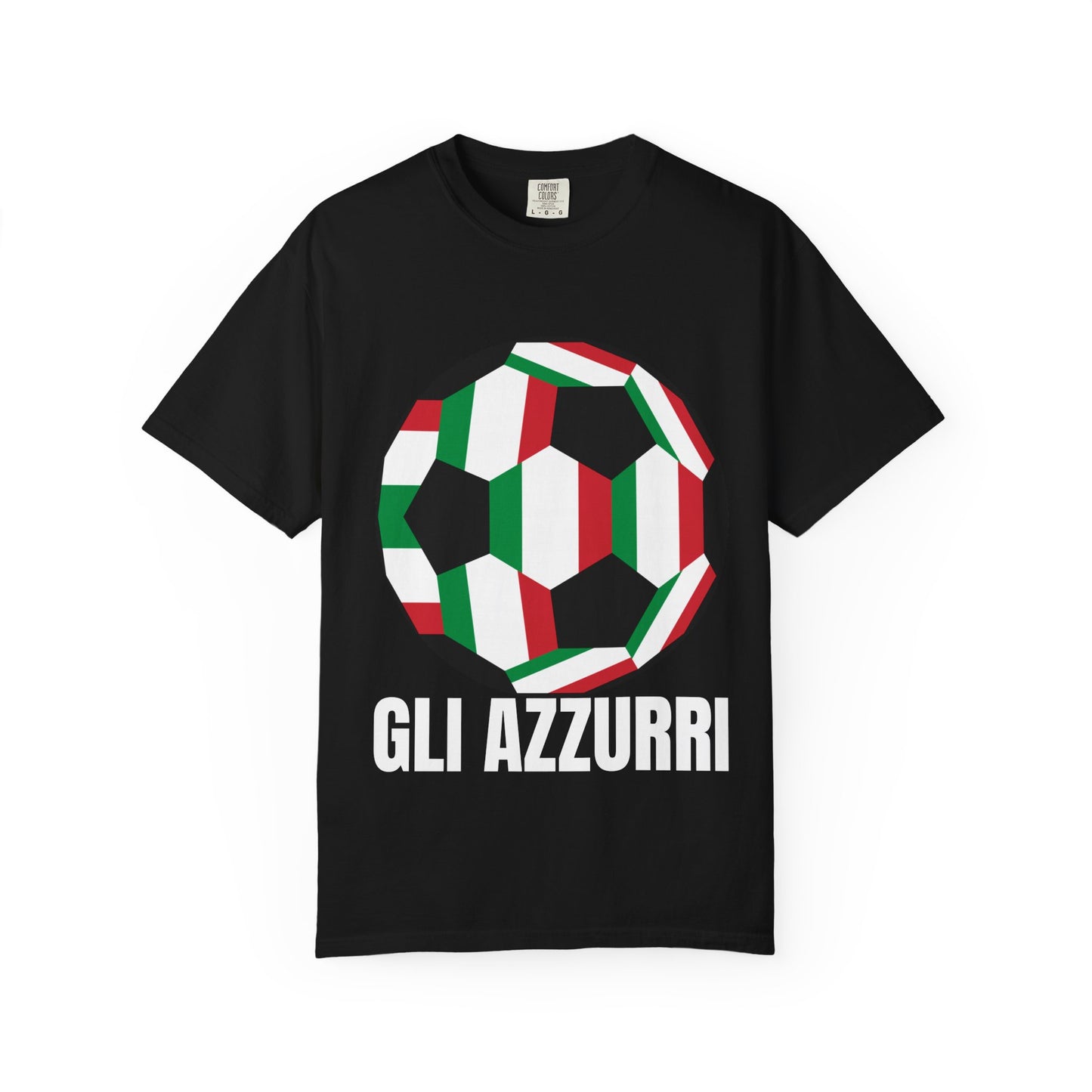 Gli Azzurri Fan Specialty Soccer Ball Design T Shirt