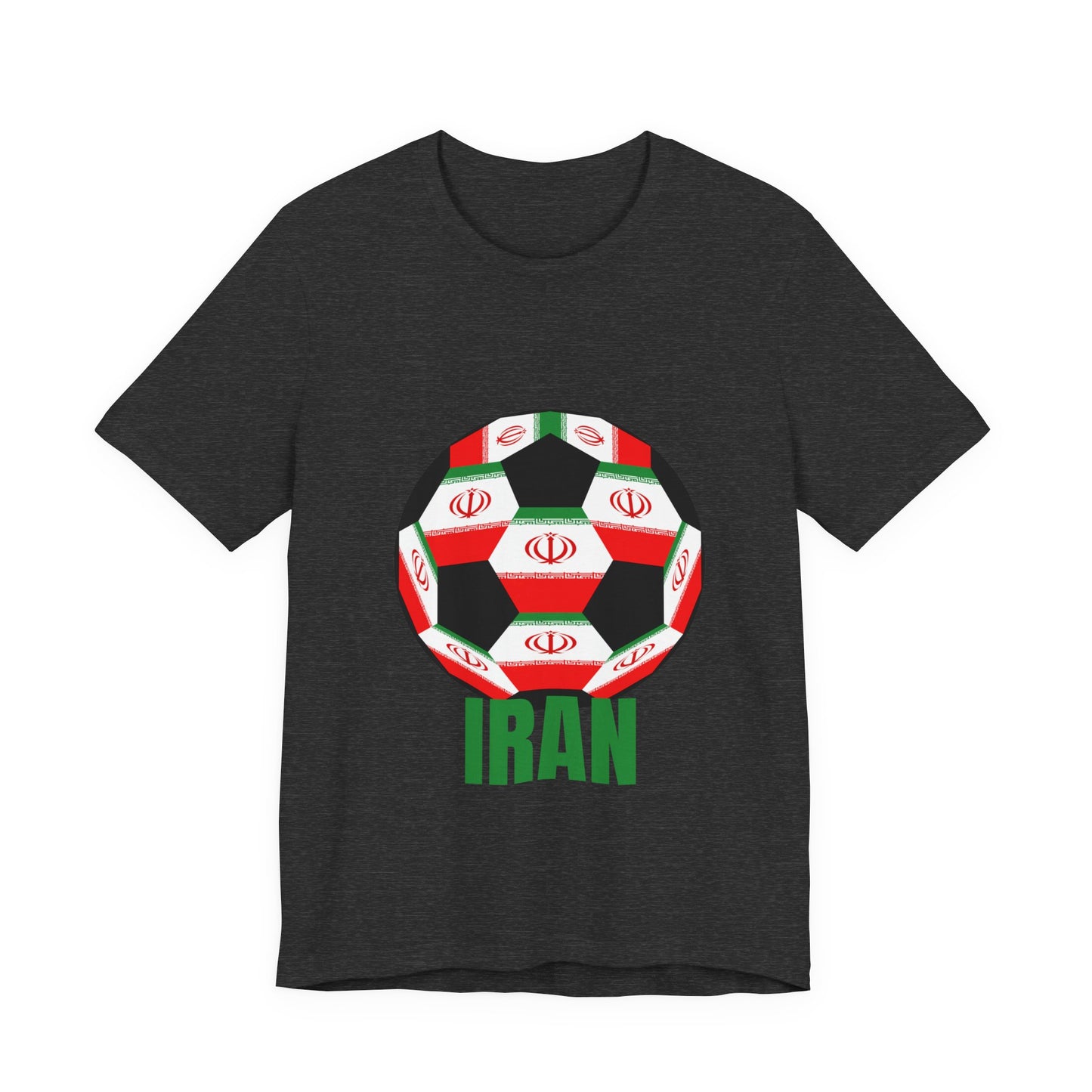 Iran Fan Specialty Soccer Ball Design T Shirt