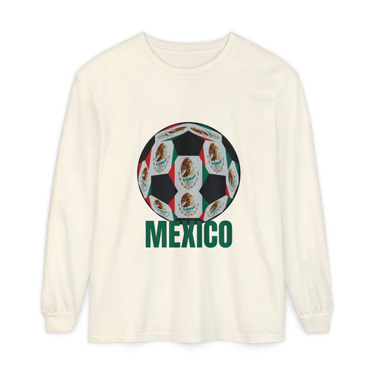 Mexico Fan Specialty Soccer Ball Design Long Sleeve