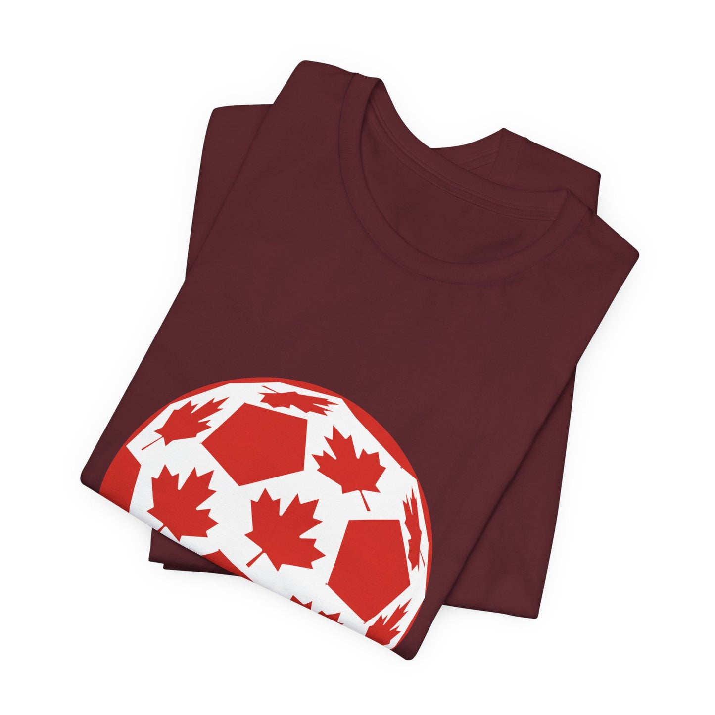 Canada Fan Specialty Soccer Ball Design T Shirt