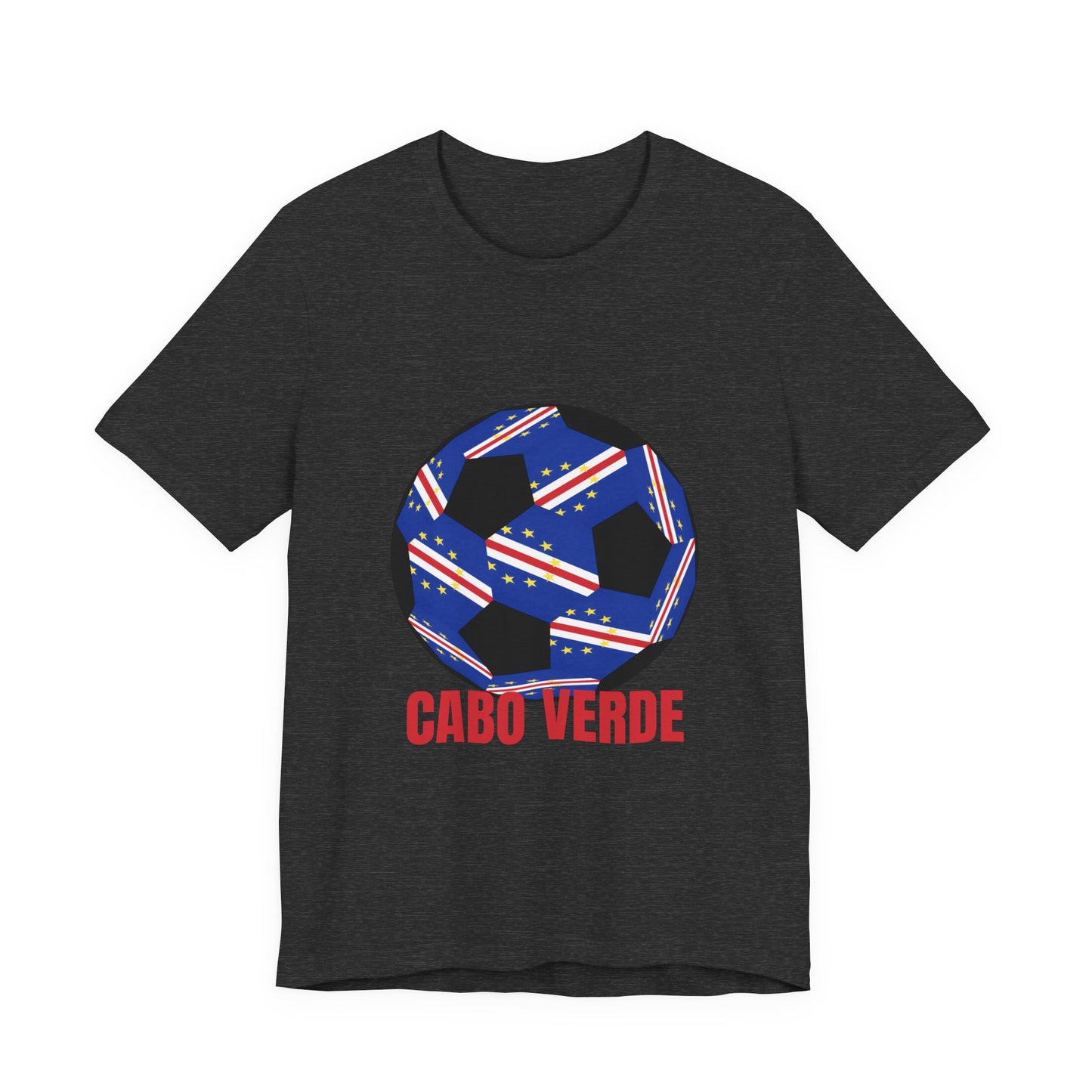 Cabo Verde Fan Specialty Soccer Ball Design T Shirt