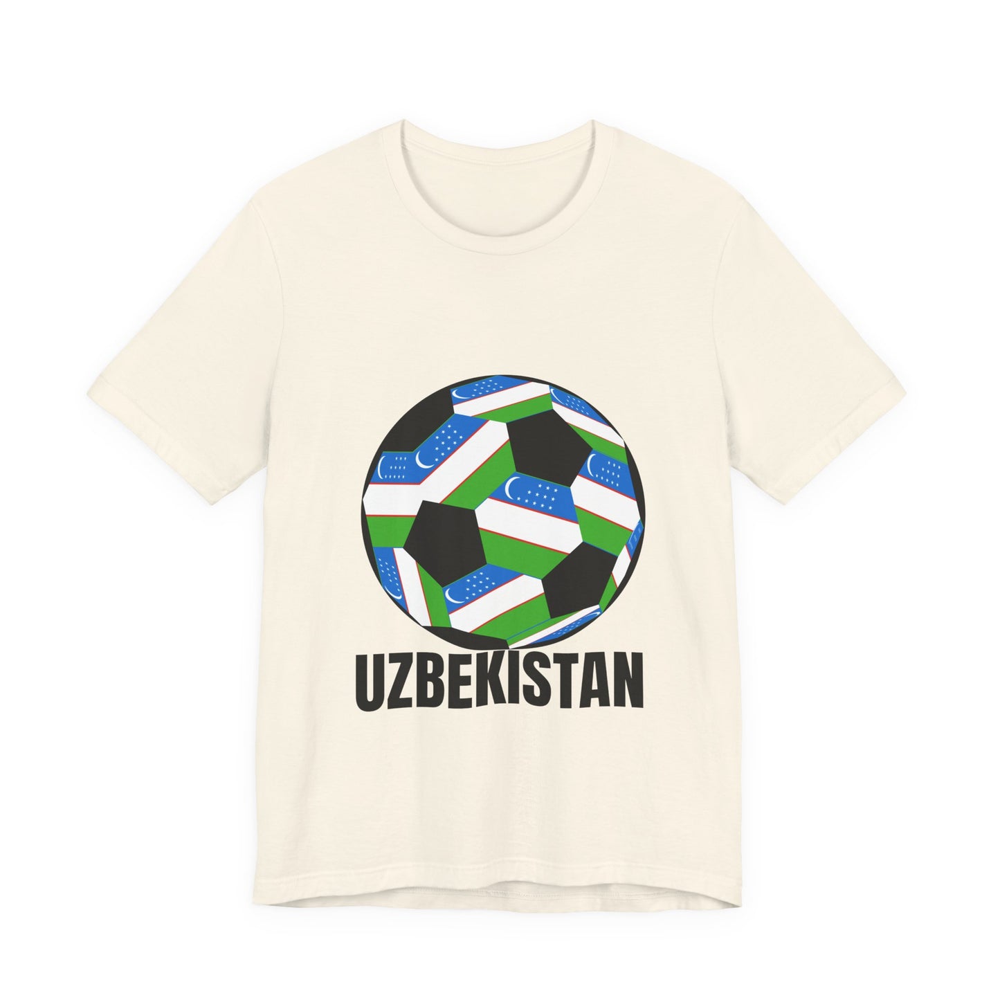 Uzbekistan Fan Specialty Soccer Ball Design T Shirt