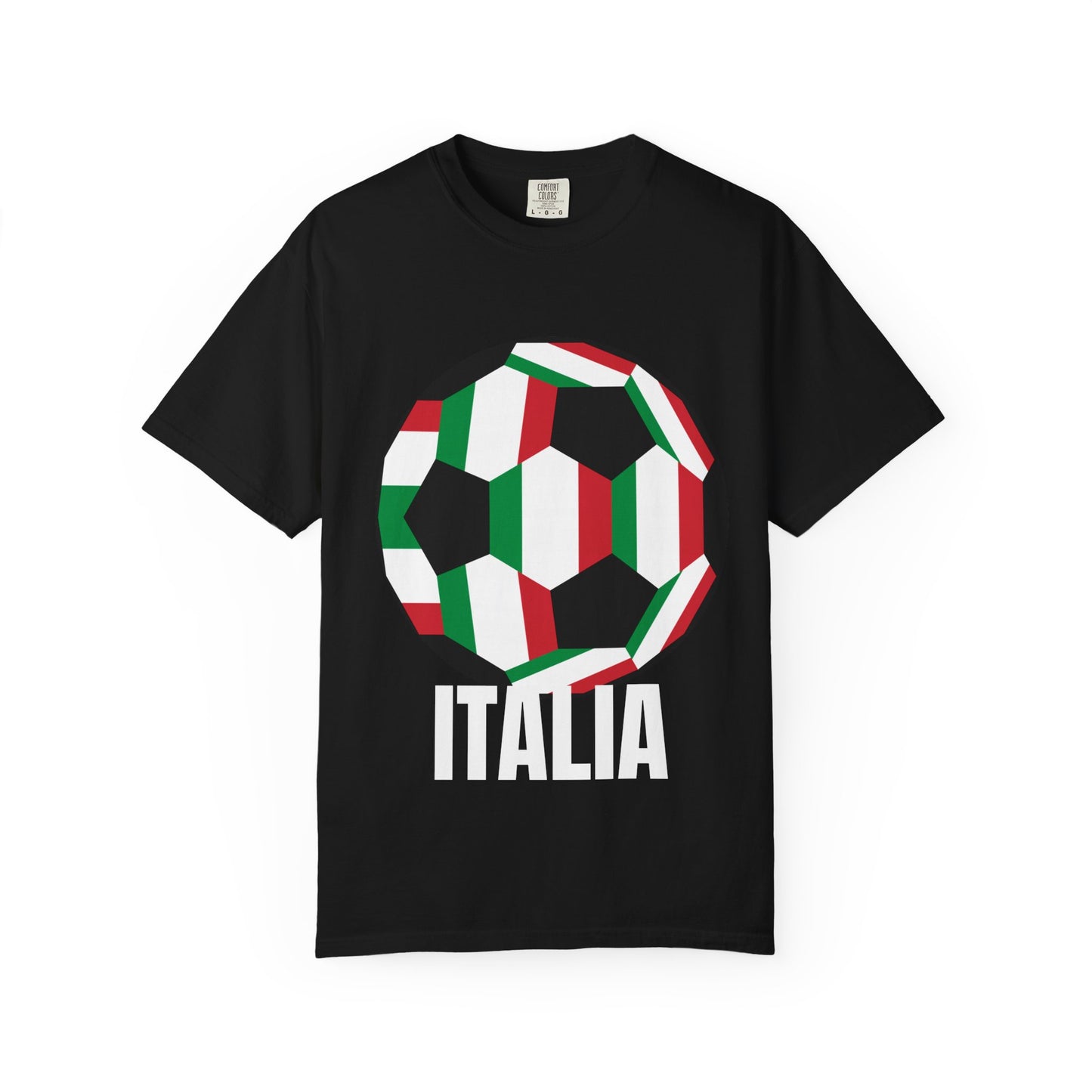 Italia Fan Specialty Soccer Ball Design T Shirt