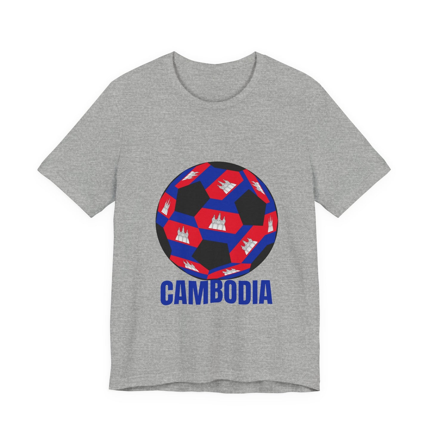 Cambodia Fan Specialty Soccer Ball Design T Shirt