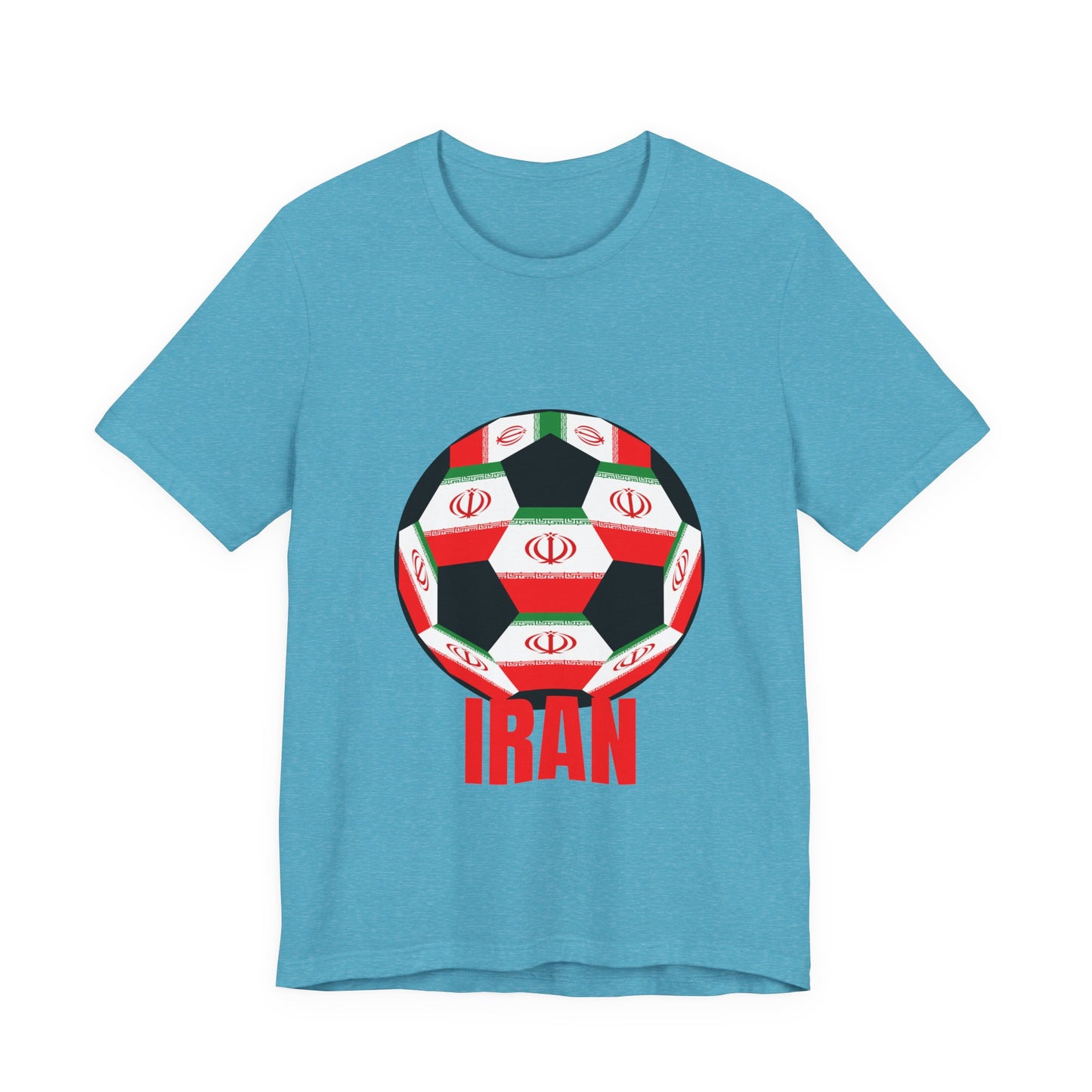 Iran Fan Specialty Soccer Ball Design T Shirt