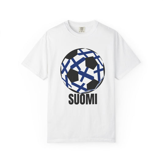 Suomi Fan Specialty Soccer Ball Design T Shirt