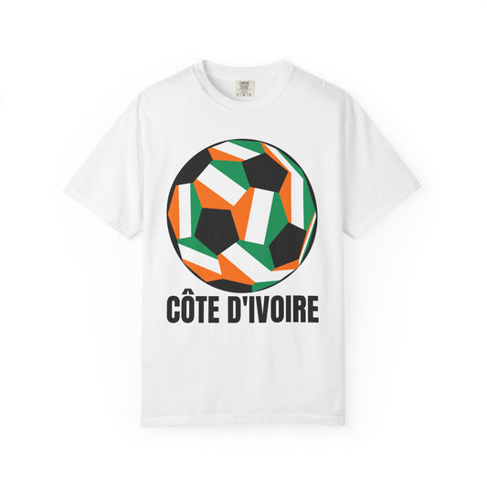 CÔTE D' IVOIRE Fan Specialty Soccer Ball Design T Shirt