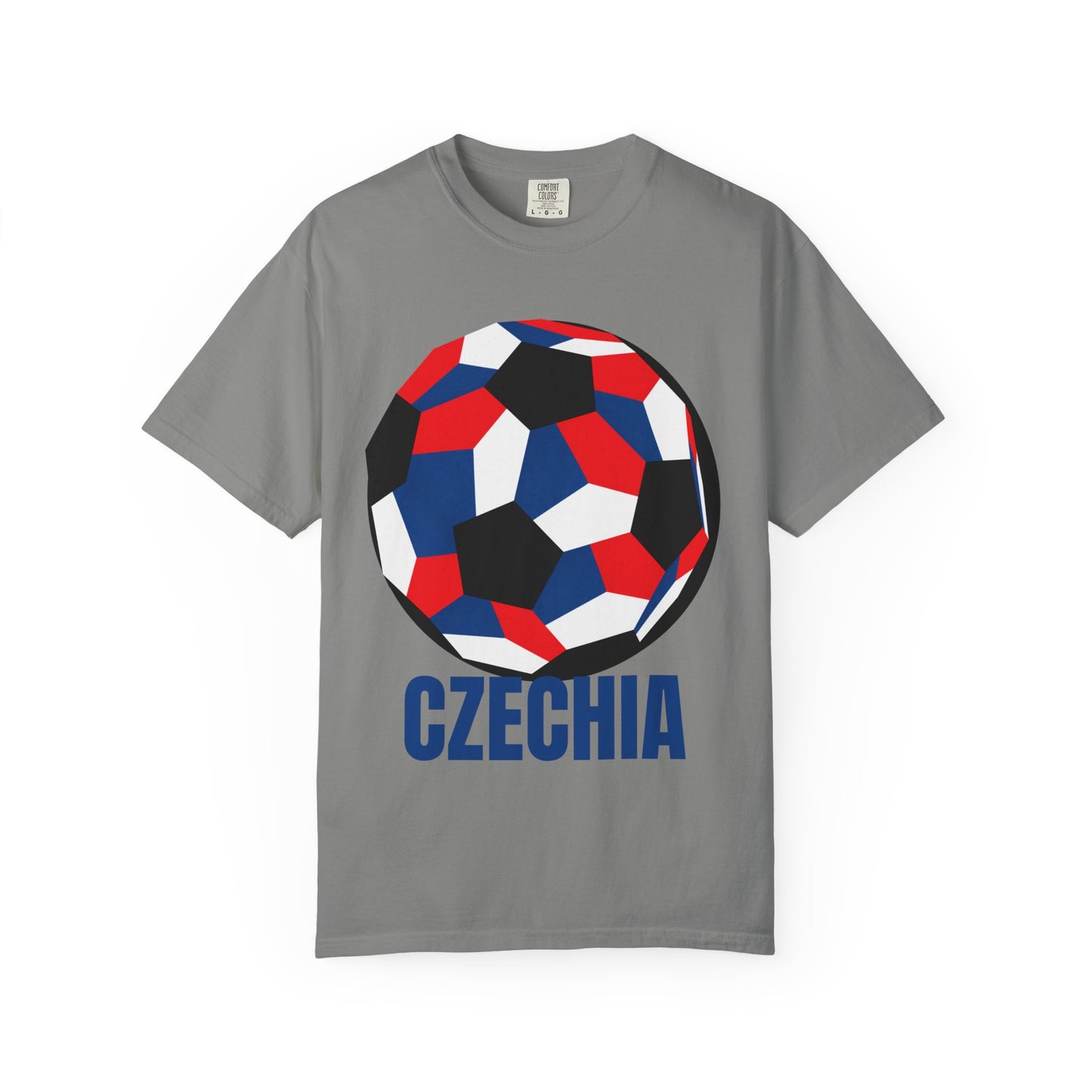 Czechia Fan Specialty Soccer Ball Design T Shirt