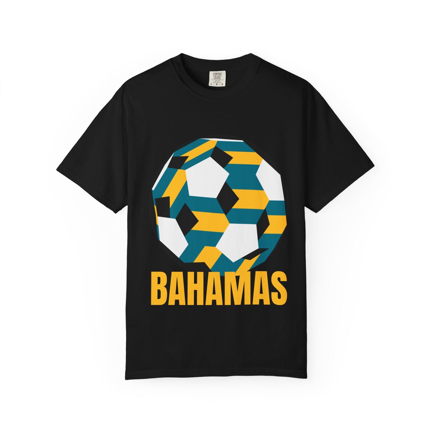 Bahamas Fan Specialty Soccer Ball Design T Shirt