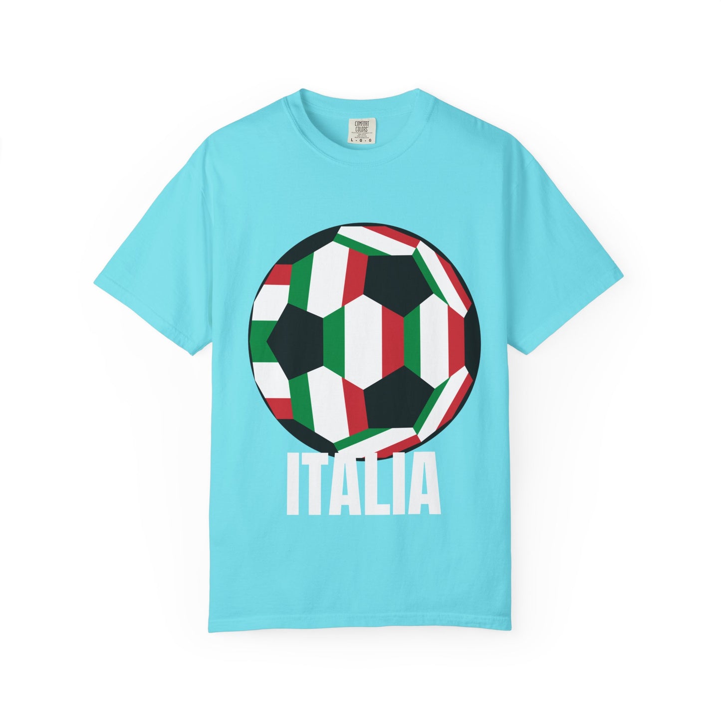 Italia Fan Specialty Soccer Ball Design T Shirt