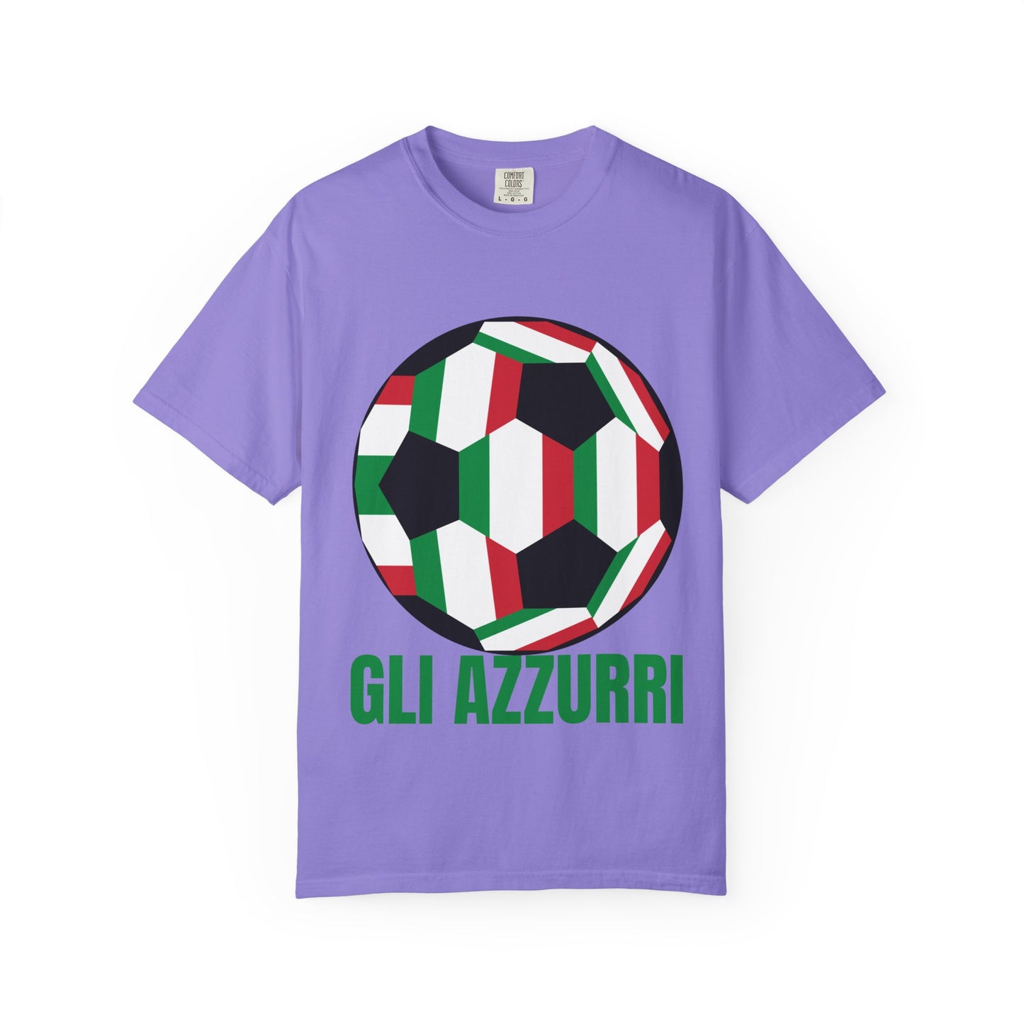 Gli Azzurri Fan Specialty Soccer Ball Design T Shirt