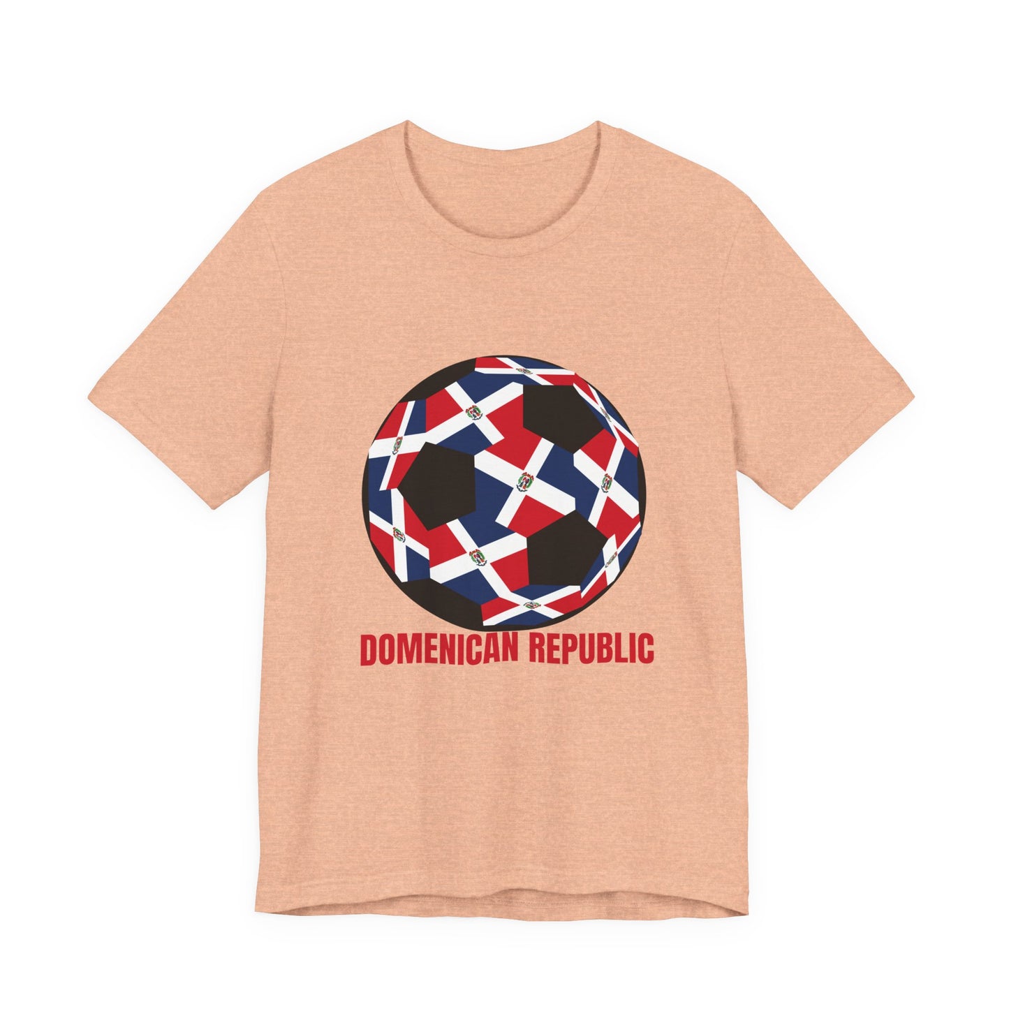 Domenican Republic Fan Specialty Soccer Ball Design T Shirt