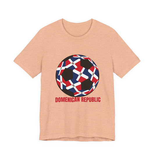 Domenican Republic Fan Specialty Soccer Ball Design T Shirt
