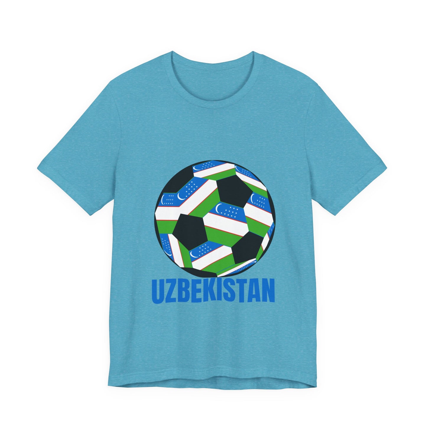 Uzbekistan Fan Specialty Soccer Ball Design T Shirt