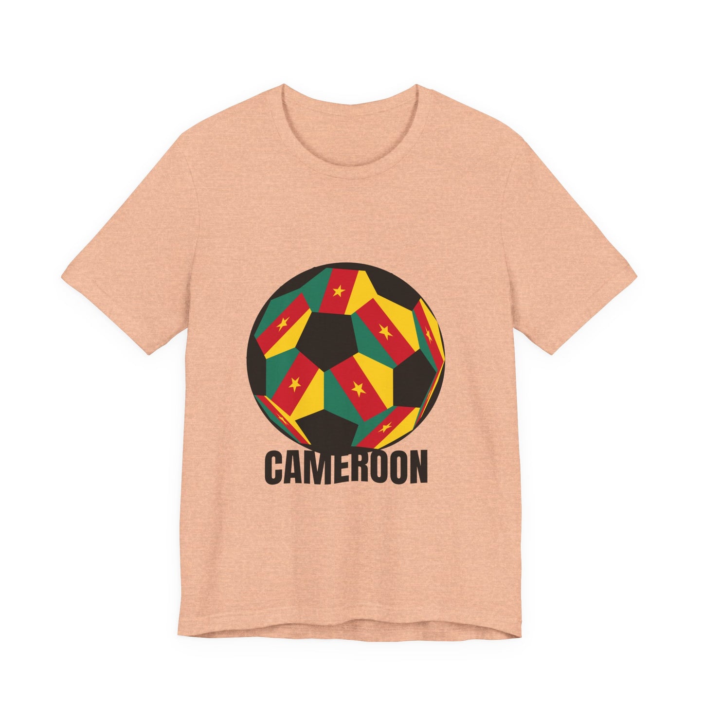 Cameroon Fan Specialty Soccer Ball Design T Shirt