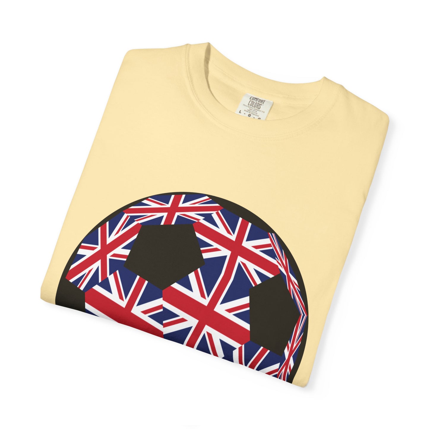 Great Britain Fan Specialty Soccer Ball Design T Shirt
