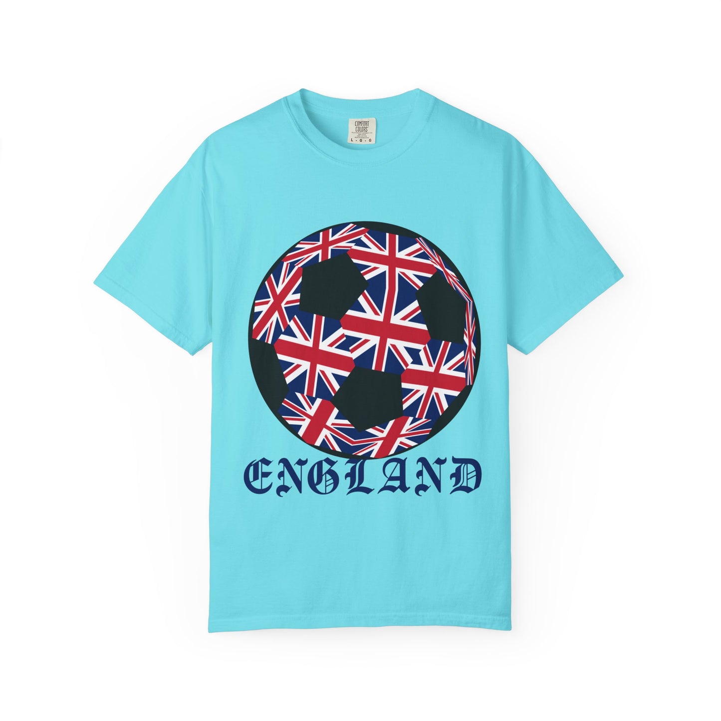 Old English Style Specialty Soccer Ball Design T Shirt