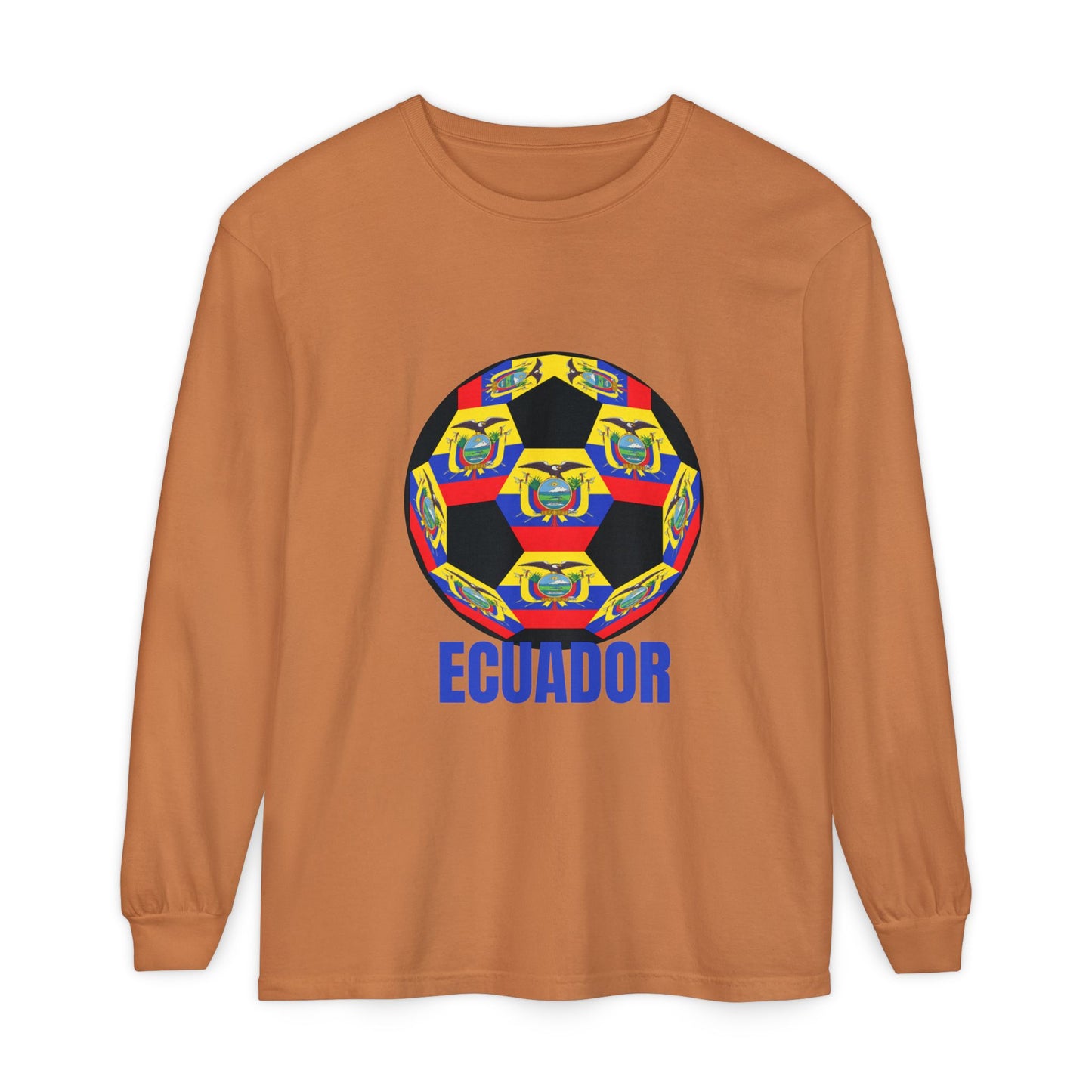 Ecuador Soccer Crest Long Sleeve Shirt