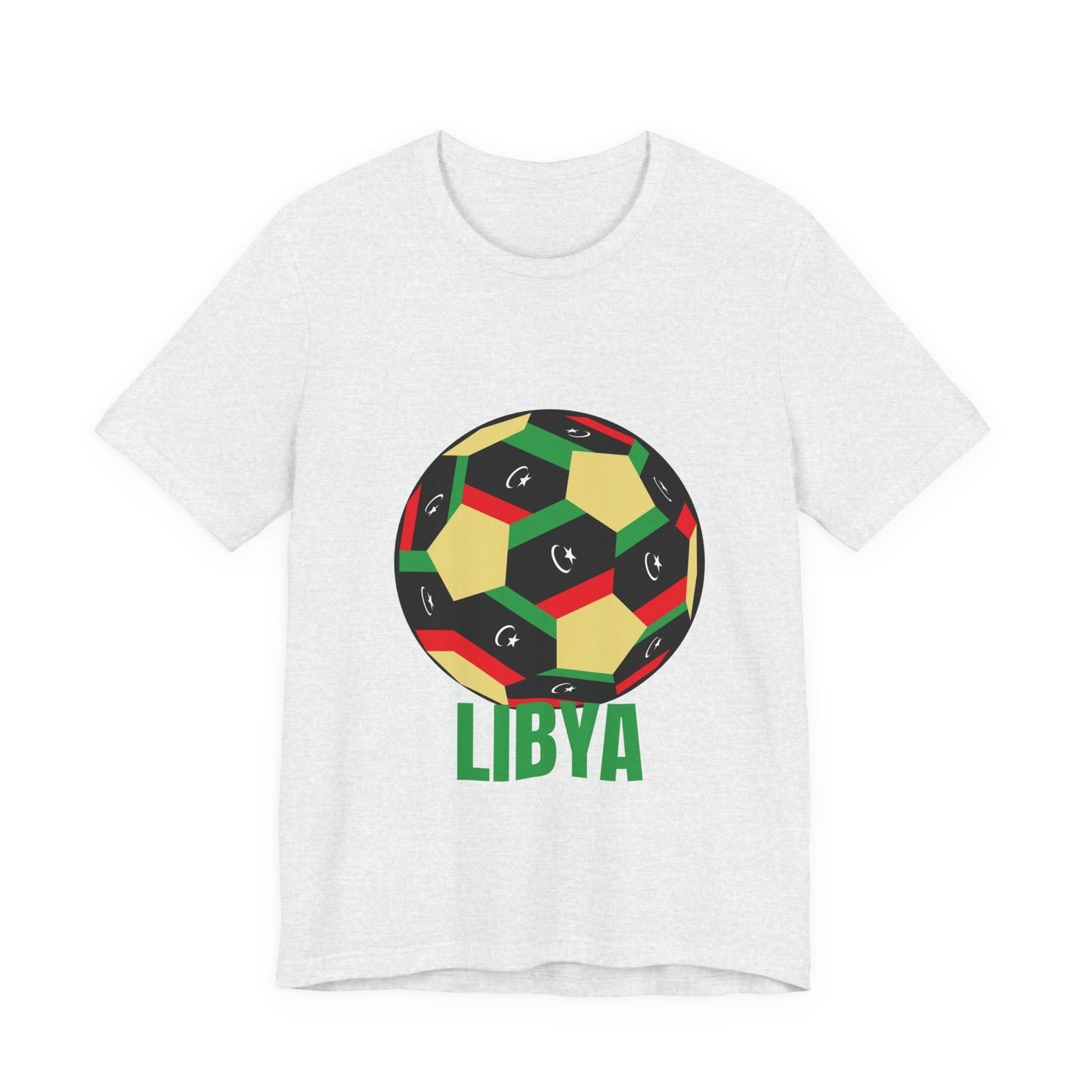 Libya Fan Specialty Soccer Ball Design T Shirt
