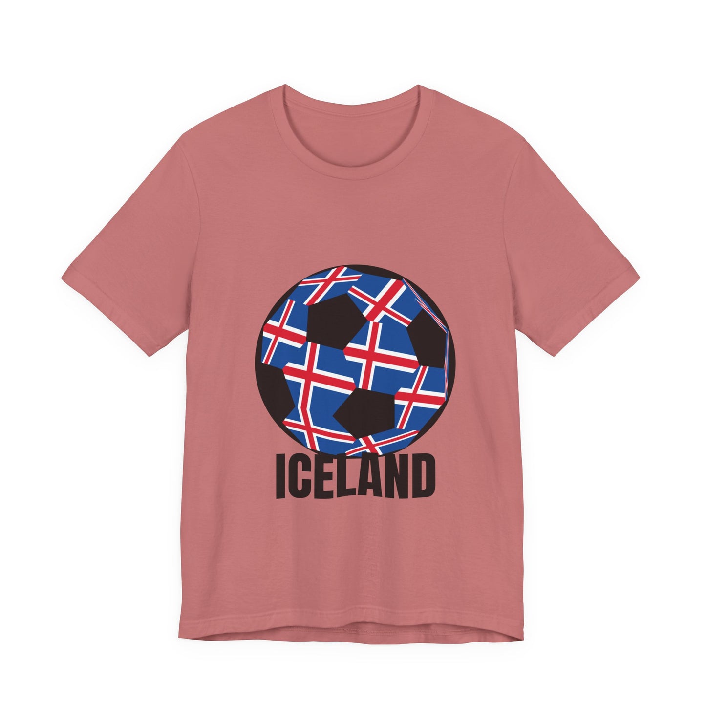 Iceland Fan Specialty Soccer Ball Design T Shirt