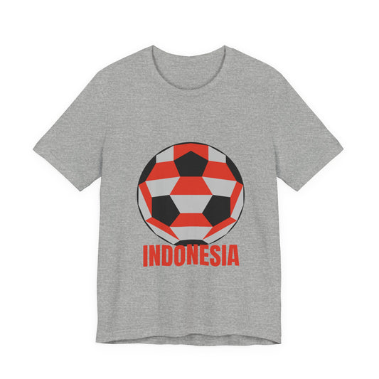 Indonesia Fan Specialty Soccer Ball Design T Shirt