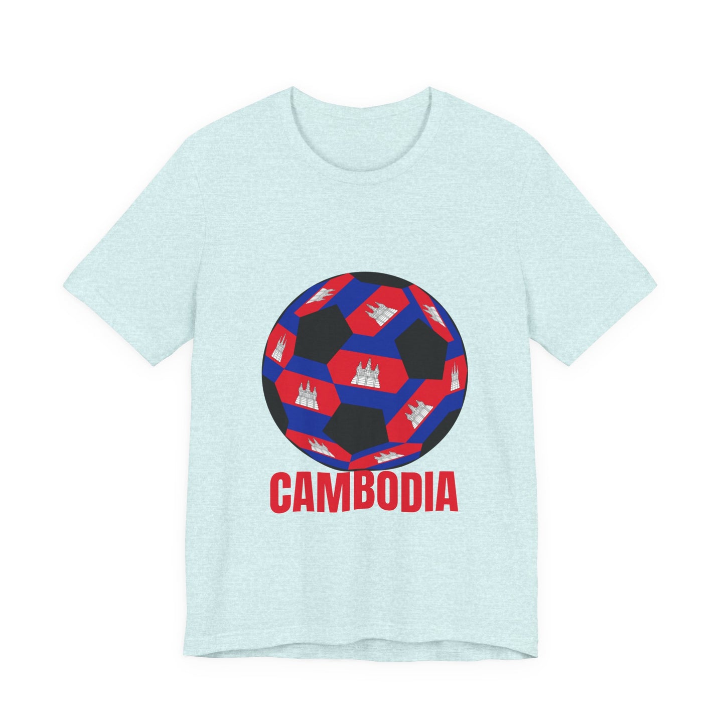 Cambodia Fan Specialty Soccer Ball Design T Shirt