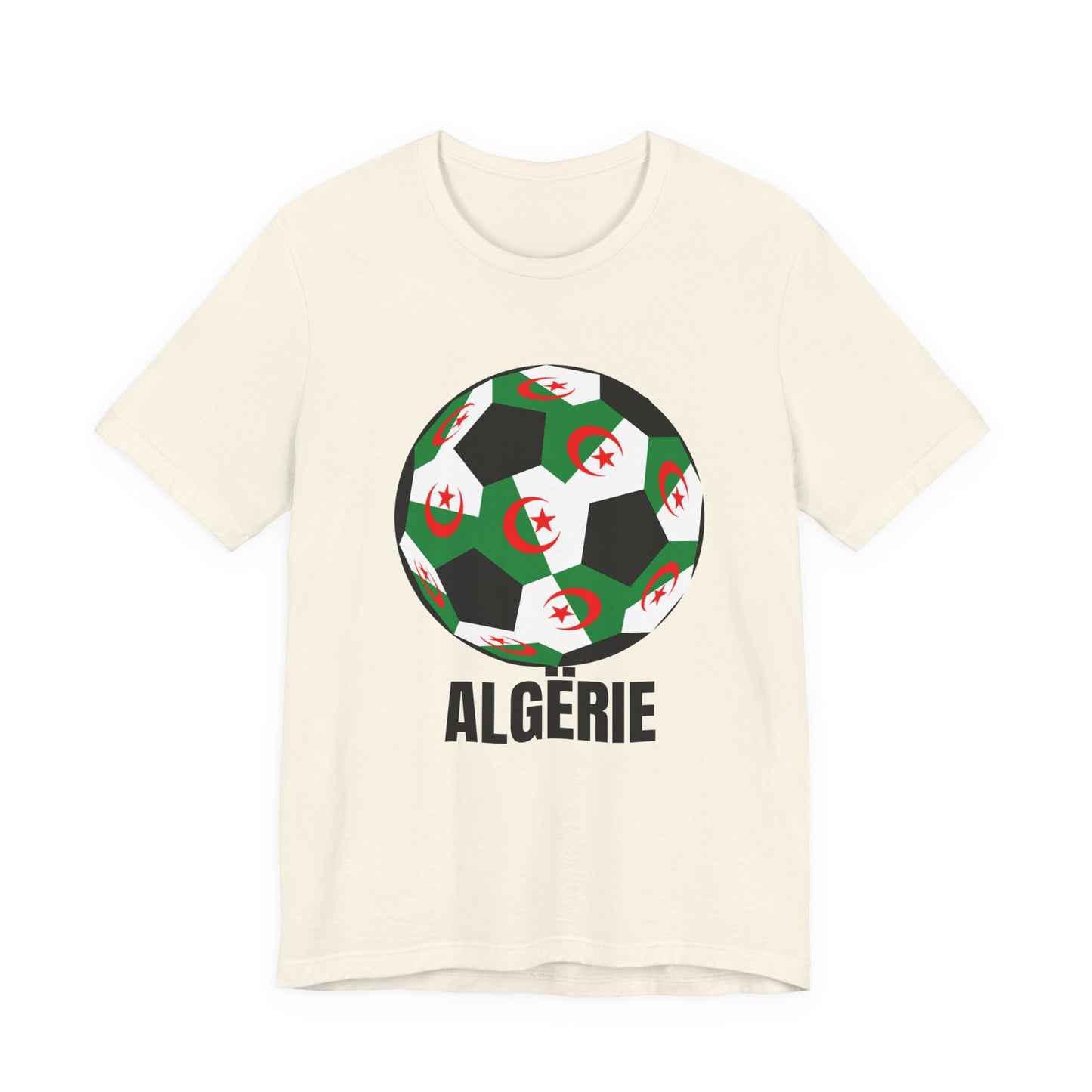 ALGËRIE Fan Specialty Soccer Ball Design T Shirt