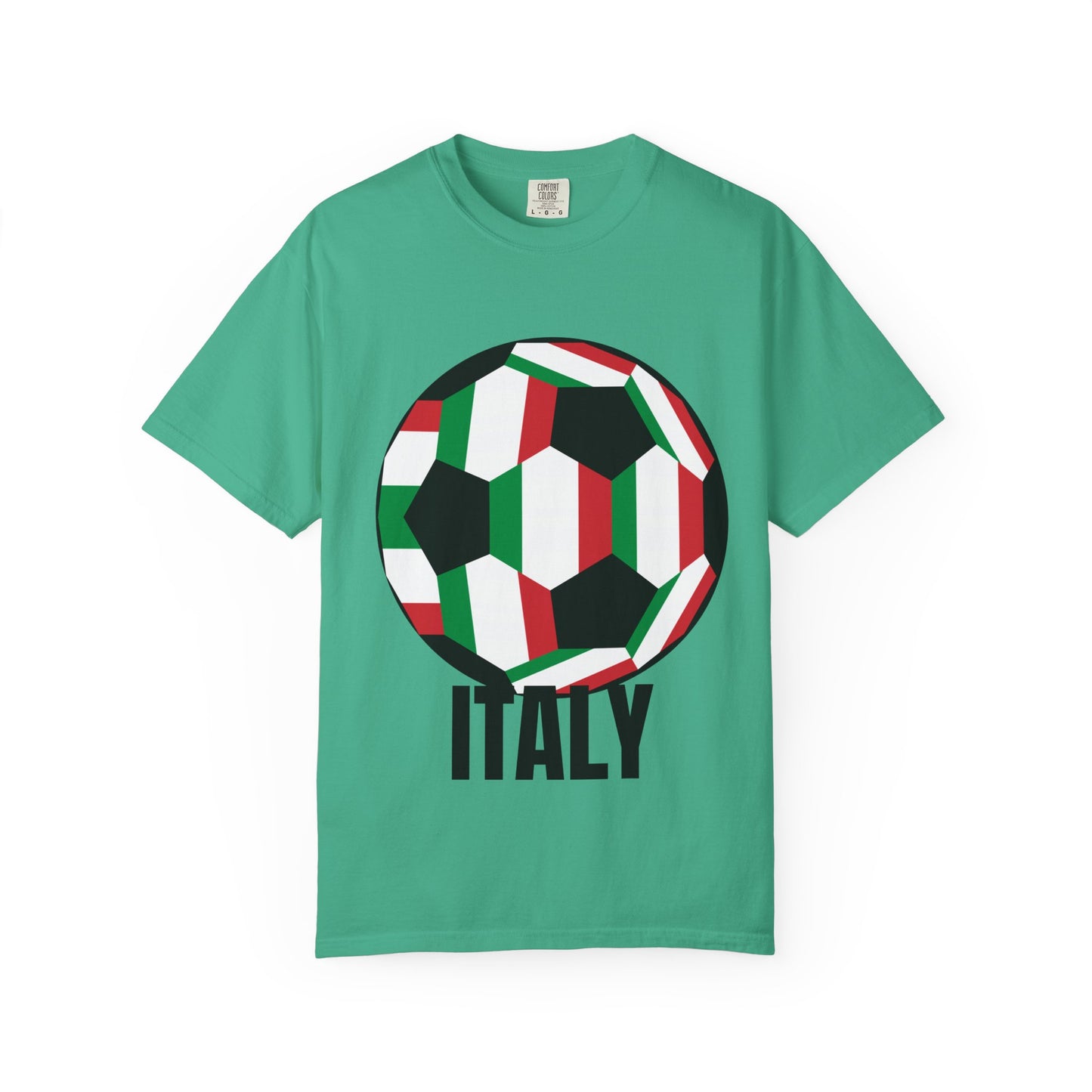 Italy Fan Specialty Soccer Ball Design T Shirt