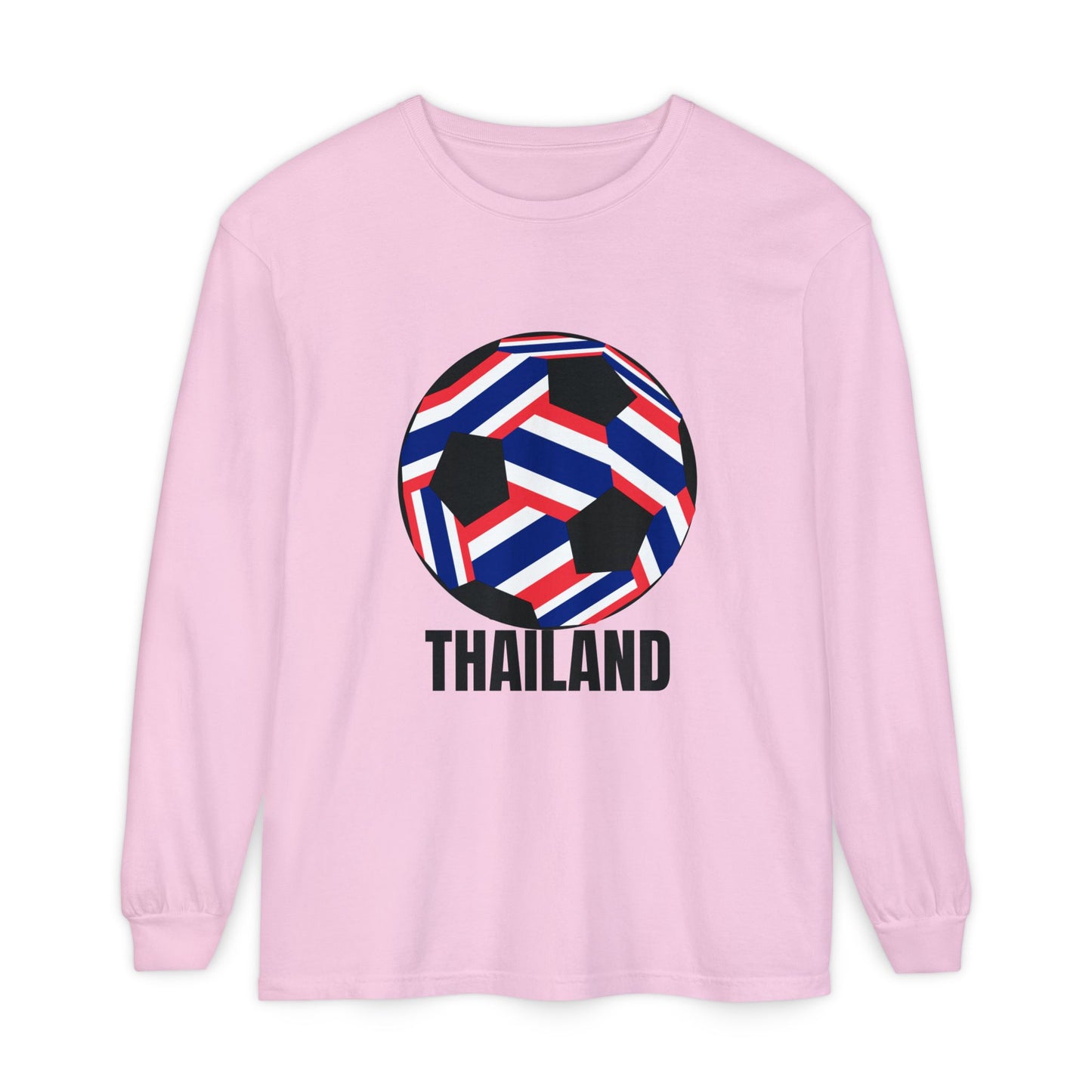 Thailand Fan Specialty Soccer Ball Design  Long Sleeve T-Shirt