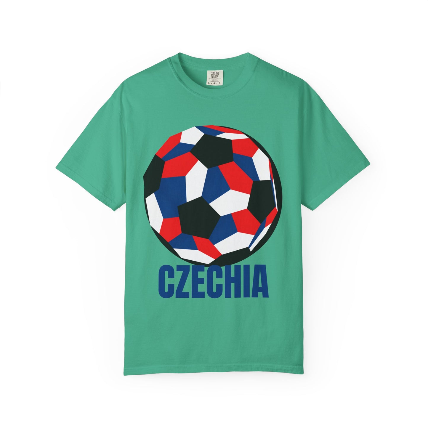 Czechia Fan Specialty Soccer Ball Design T Shirt