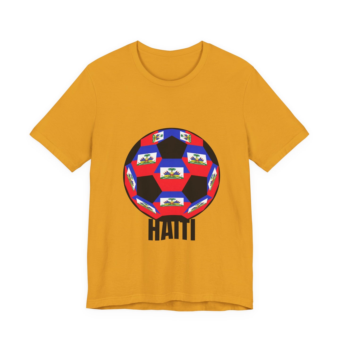 Haiti Fan Specialty Soccer Ball Design T Shirt