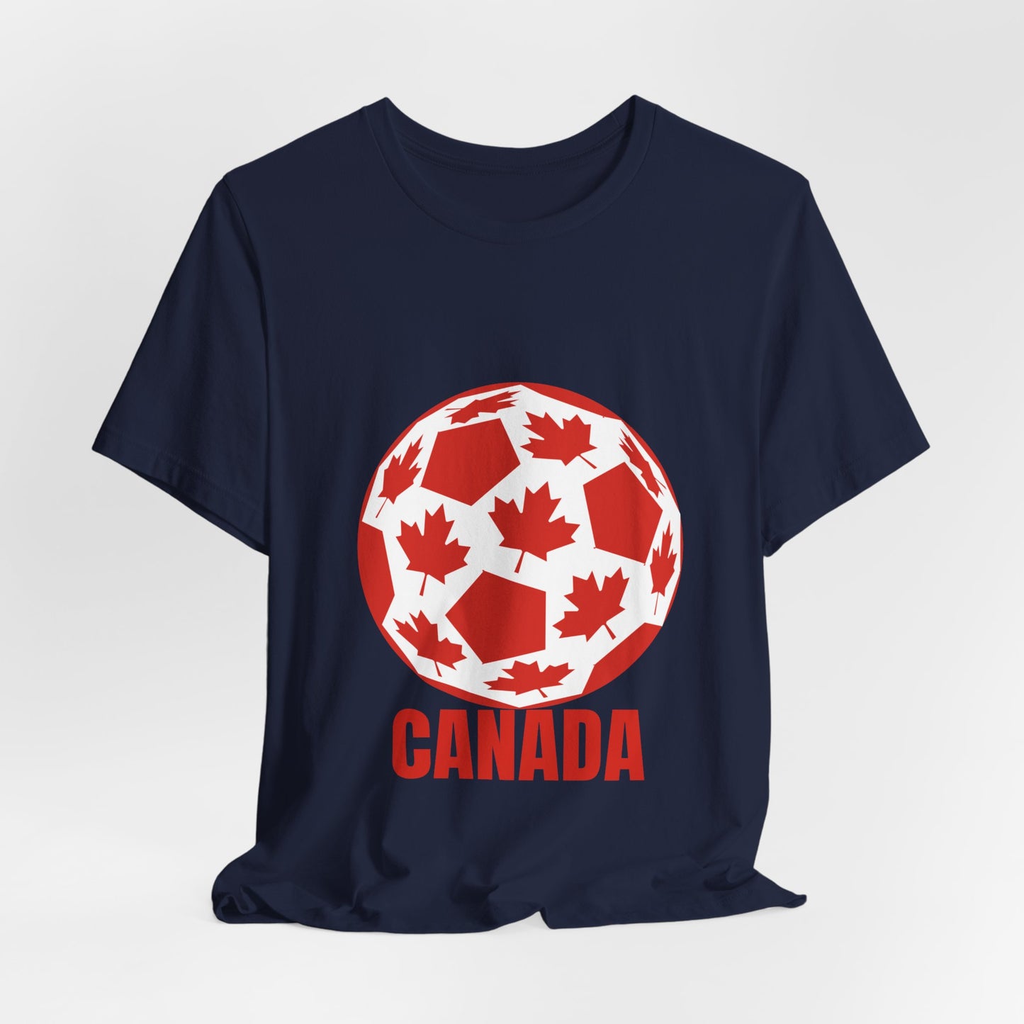 Canada Fan Specialty Soccer Ball Design T Shirt