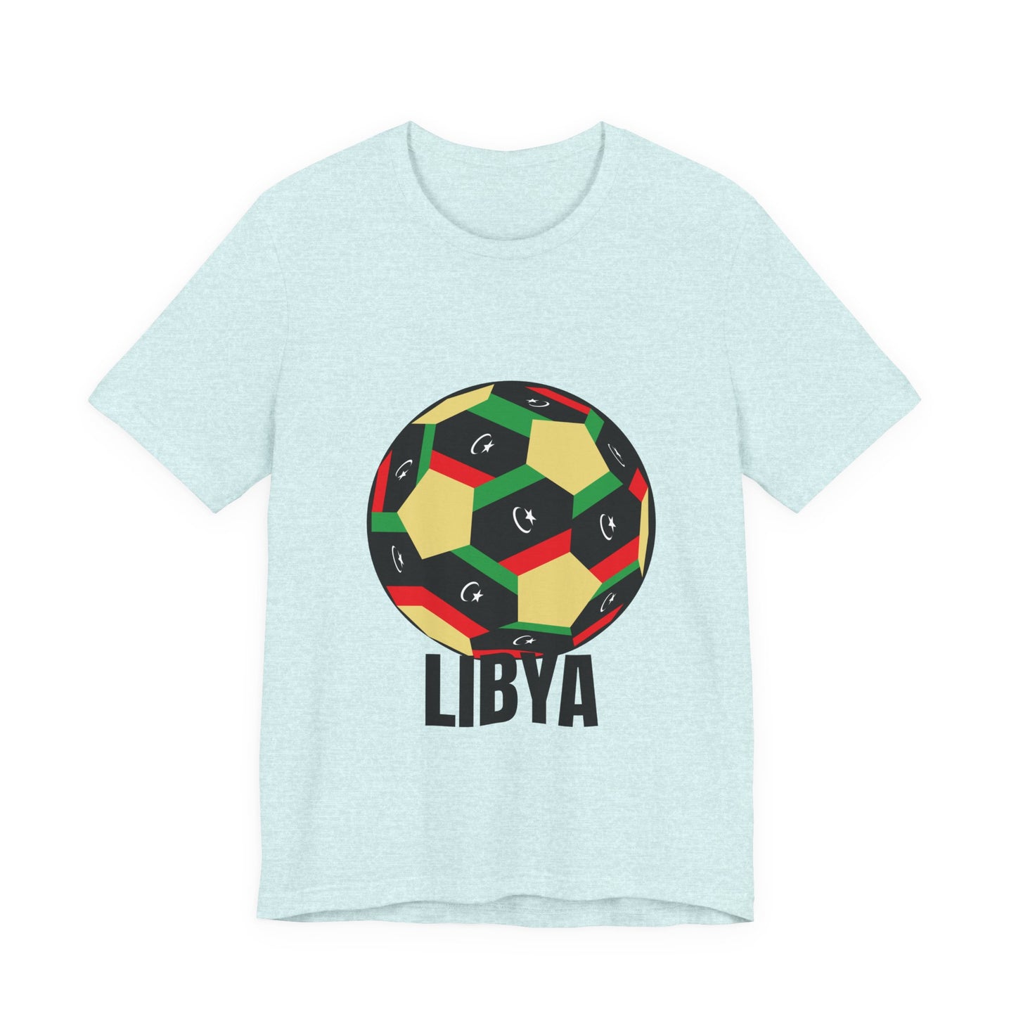 Libya Fan Specialty Soccer Ball Design T Shirt