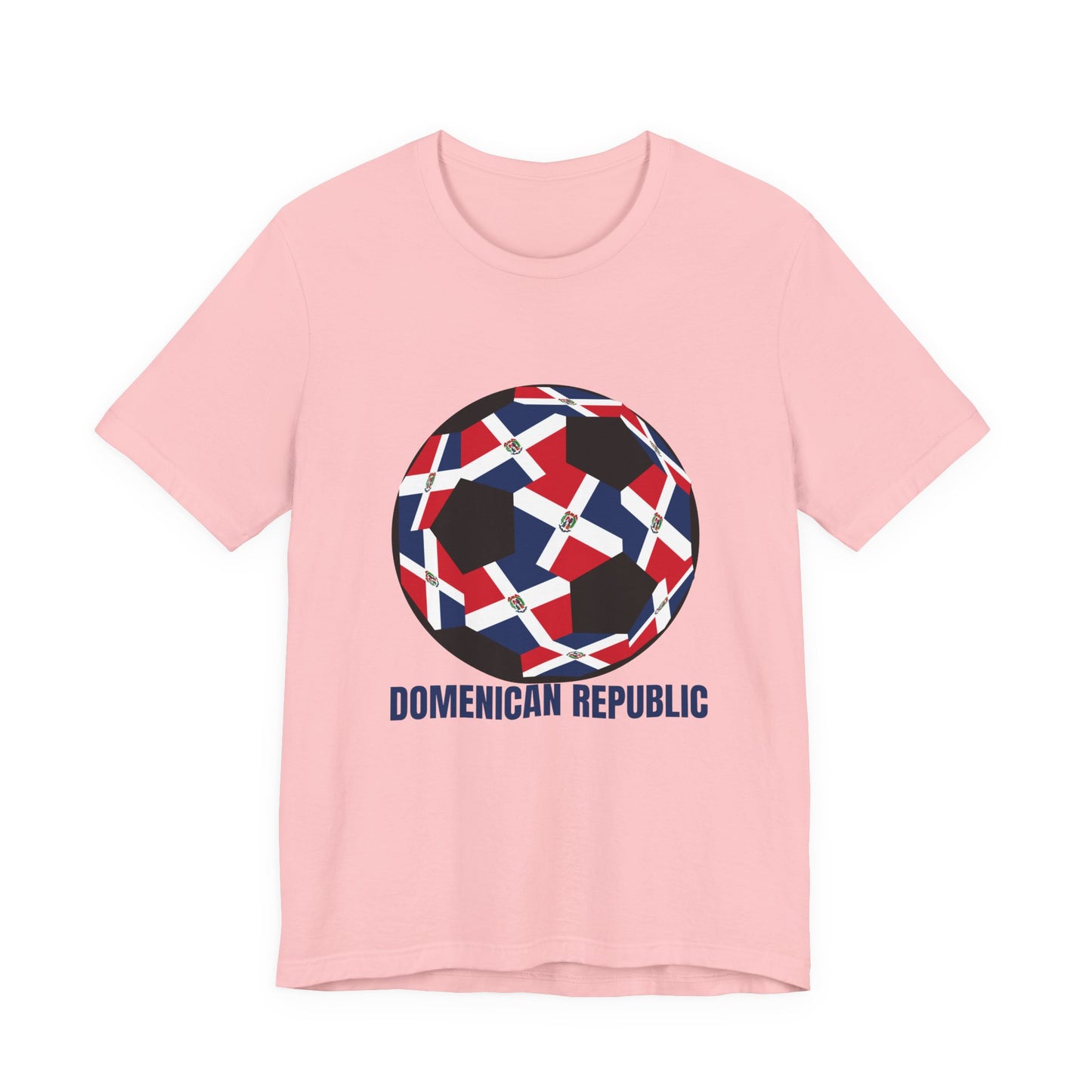 Domenican Republic Fan Specialty Soccer Ball Design T Shirt