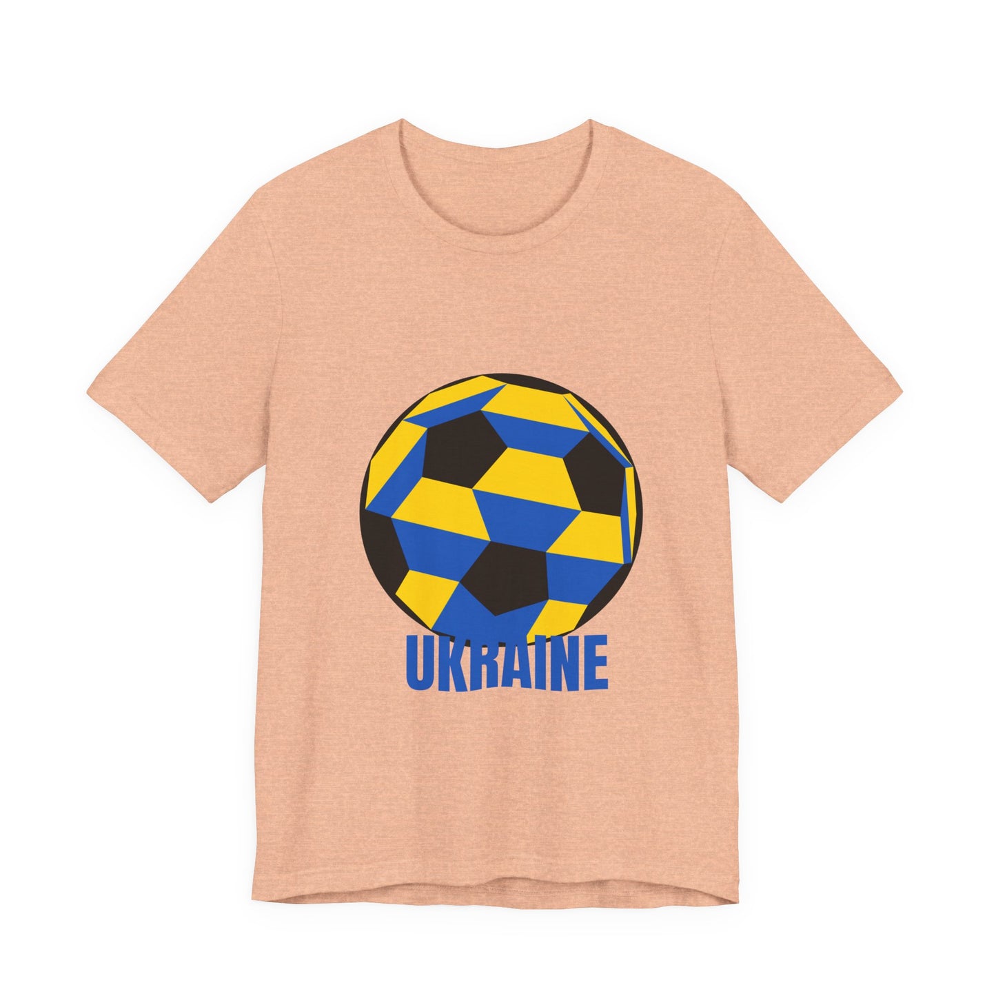 Ukraine Fan Specialty Soccer Ball Design T Shirt